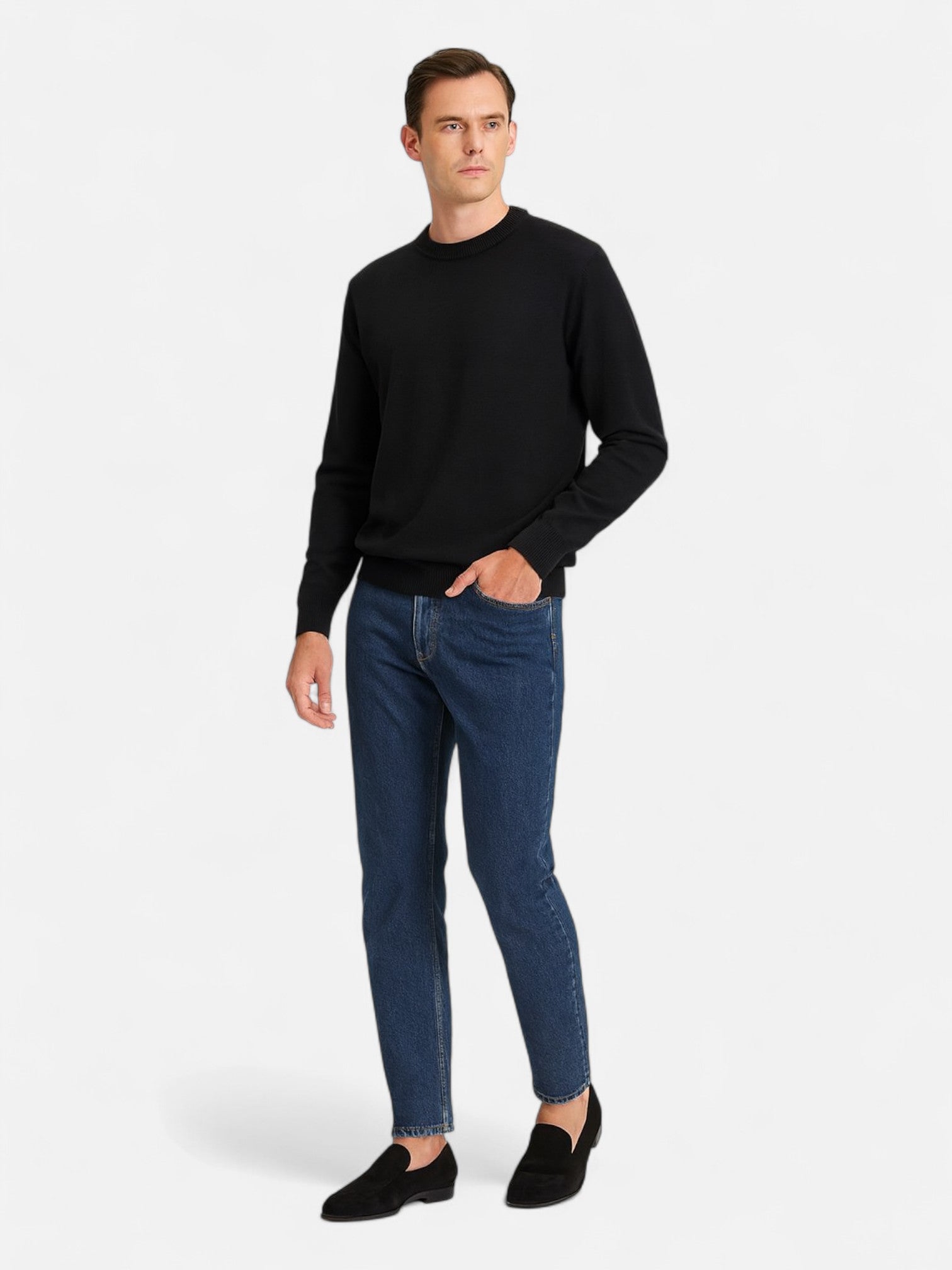 Maisonancien | Męski Sweter Crew Neck – Klasyka Jesień/Zima