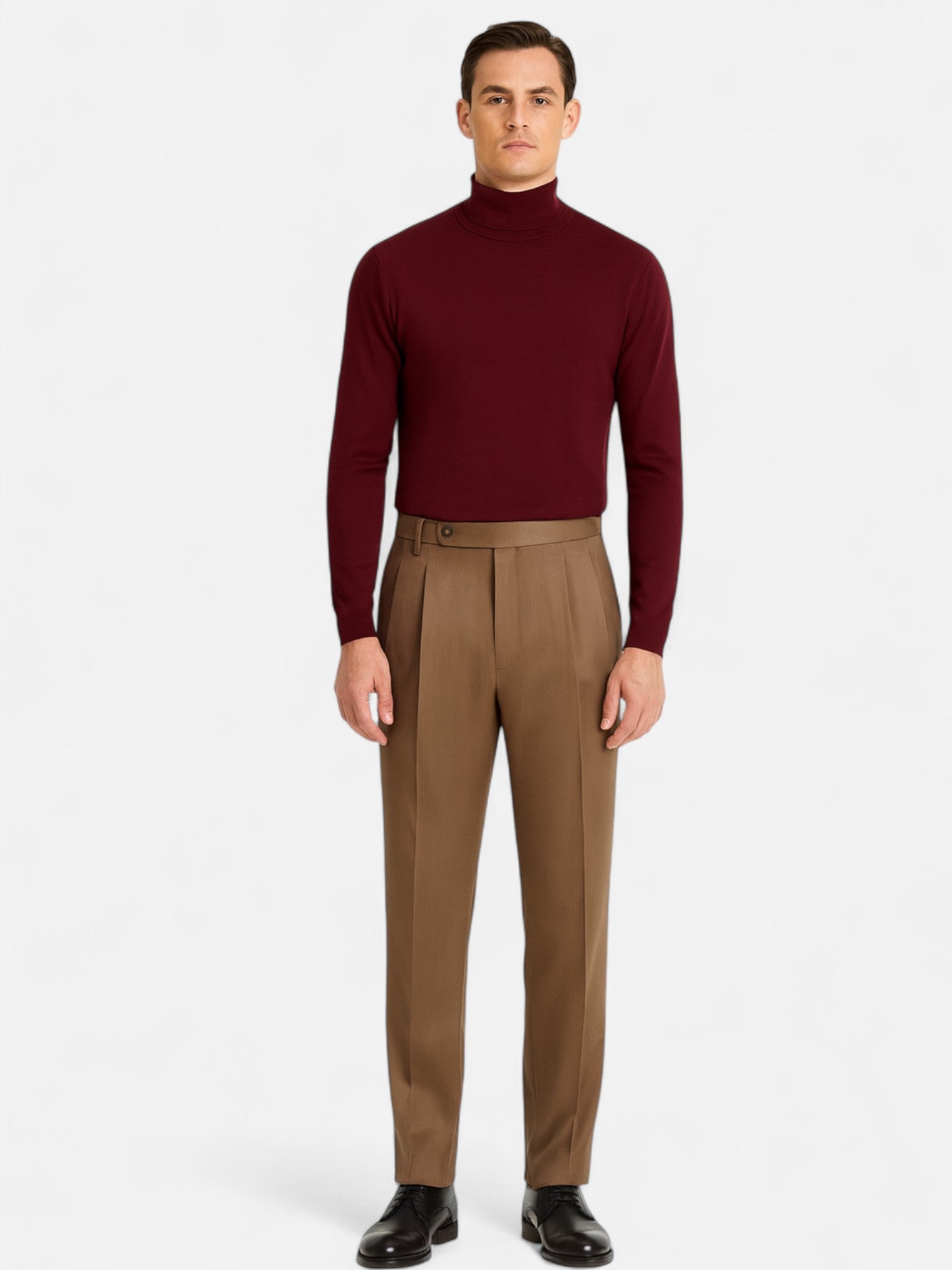 Maisonancien | Męski Sweter High-Neck – Elegancja Jesień/Zima