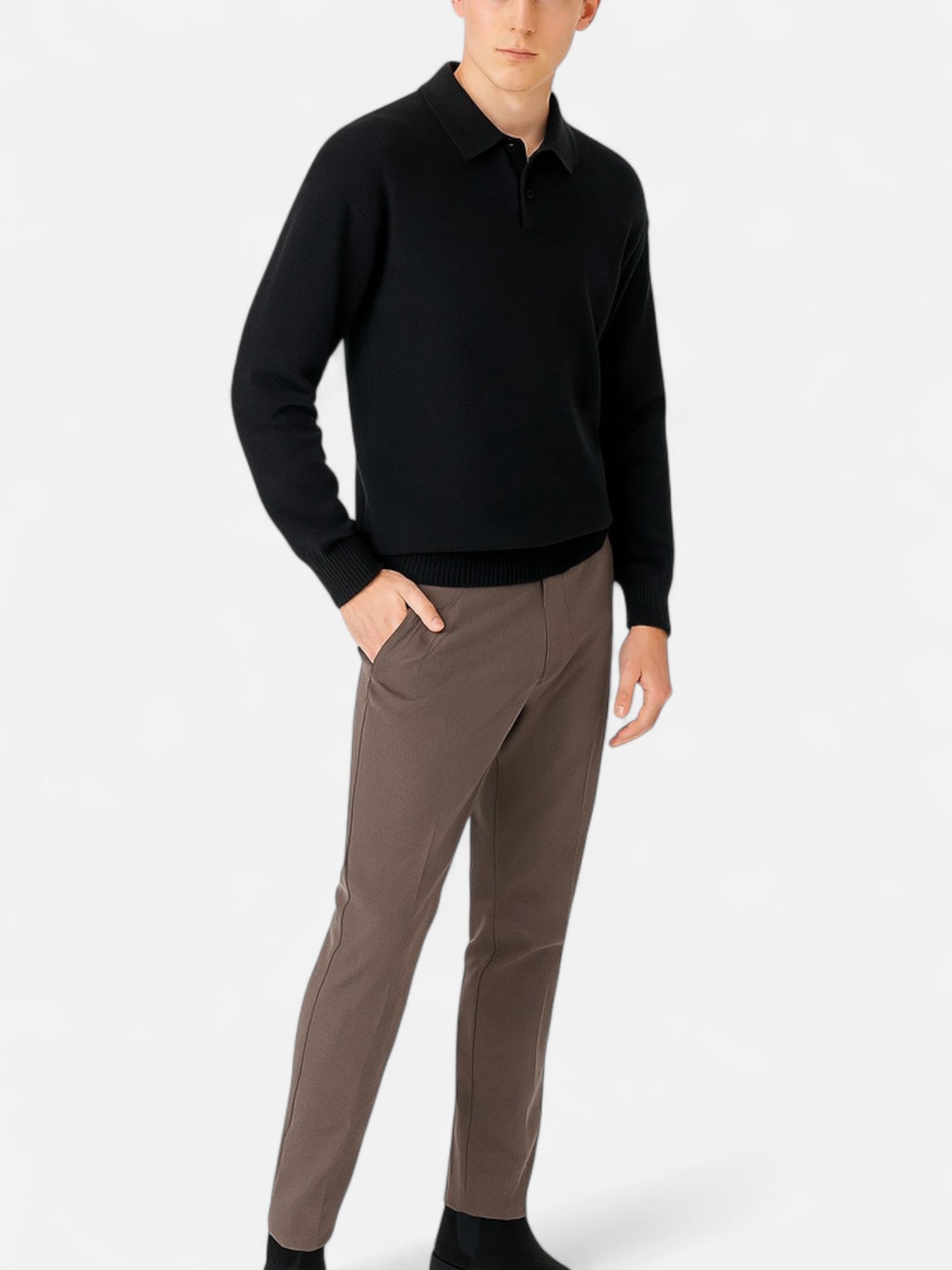 Maisonancien | Męska Kurtka Pikowana – Zimowa z Podszyciem Polarowym