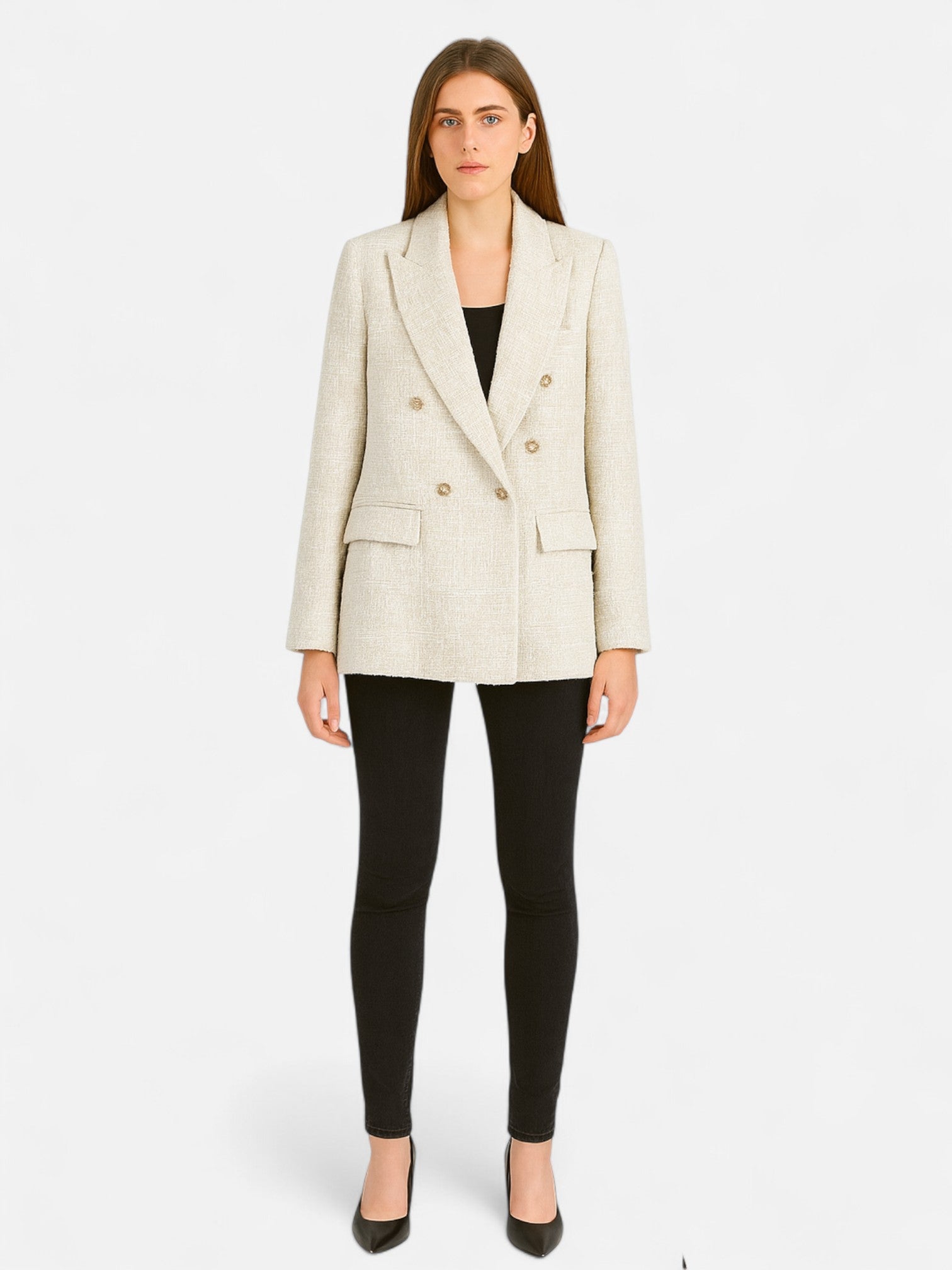 Maisonancien | Damska Marynarka Tweedowa – Dwurzędowa Klasyka Vintage