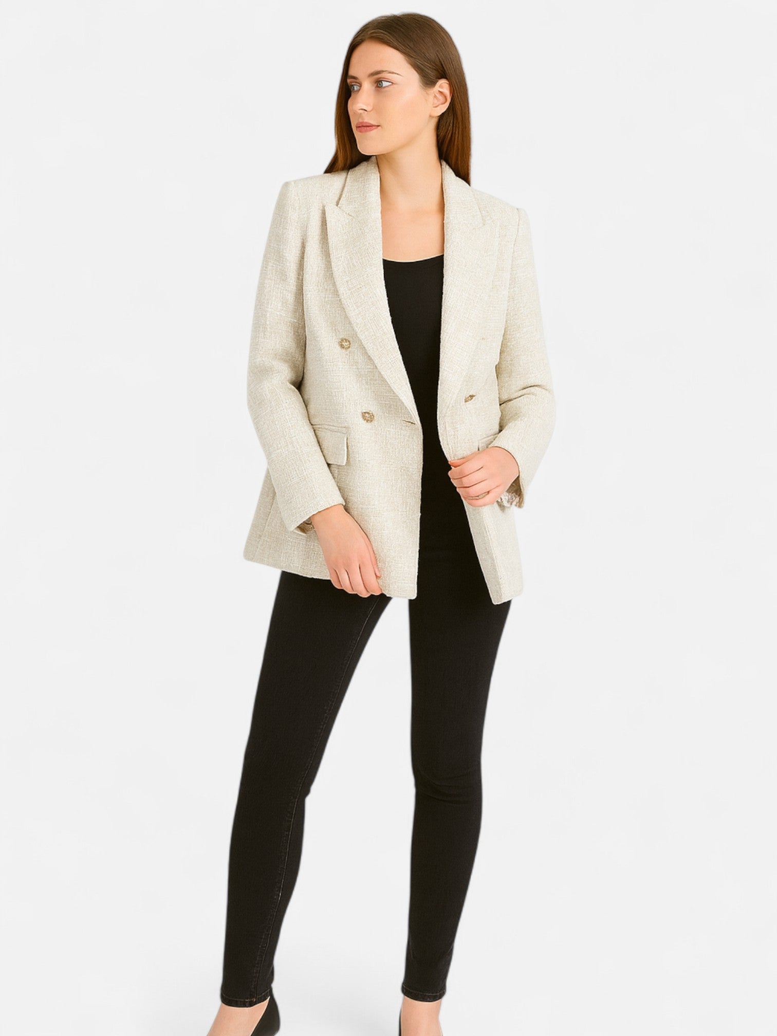 Maisonancien | Damska Marynarka Tweedowa – Dwurzędowa Klasyka Vintage