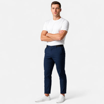 Maisonancien | Mężczyzna Slim-Fit Chinos z Elastycznego Materiału