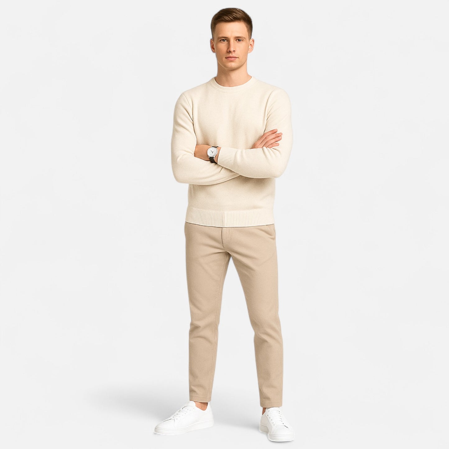Maisonancien | Męskie sneakersy ze skóry – komfortowy preppy szyk