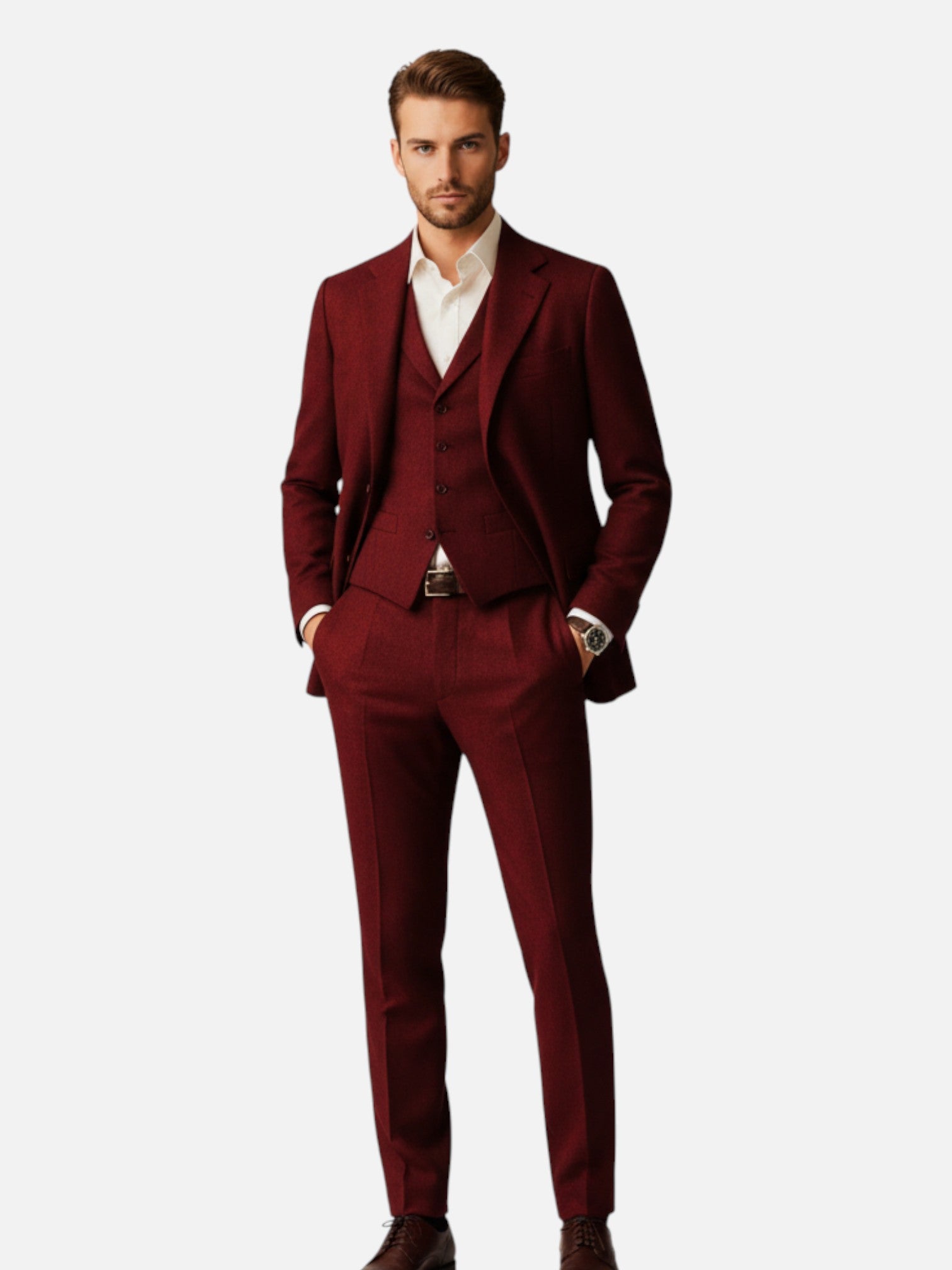 Maisonancien | Męski Trzyczęściowy Garnitur Vintage – Klasa i Tradycja