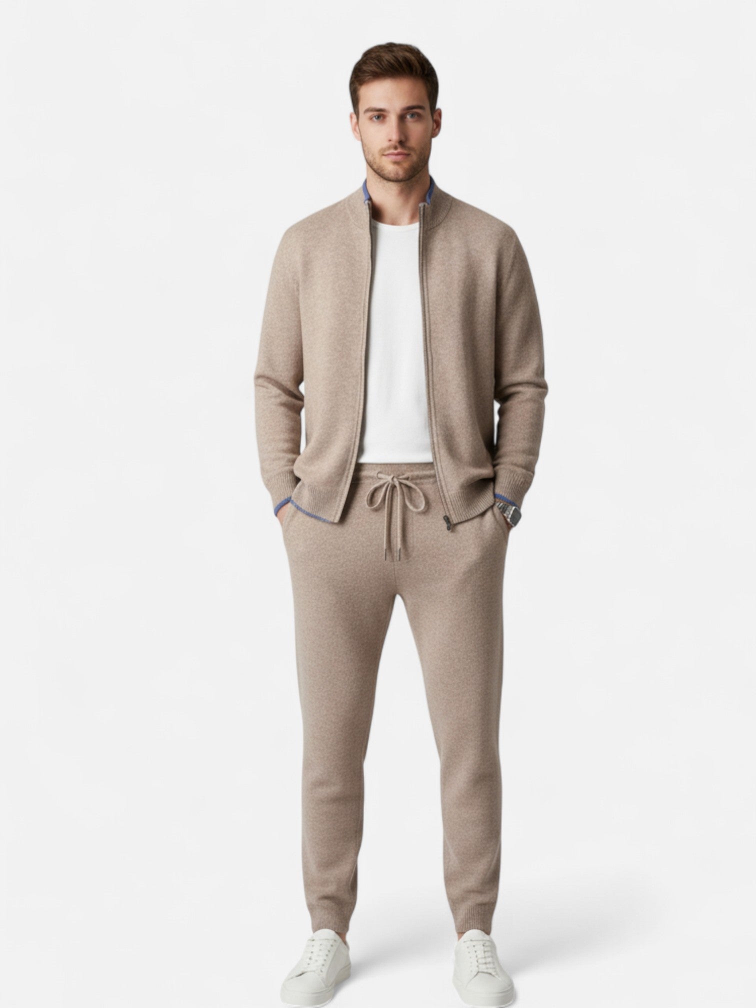 Maisonancien | Męski Wełniany Zestaw Lounge – Komfort w Stylu Heritage