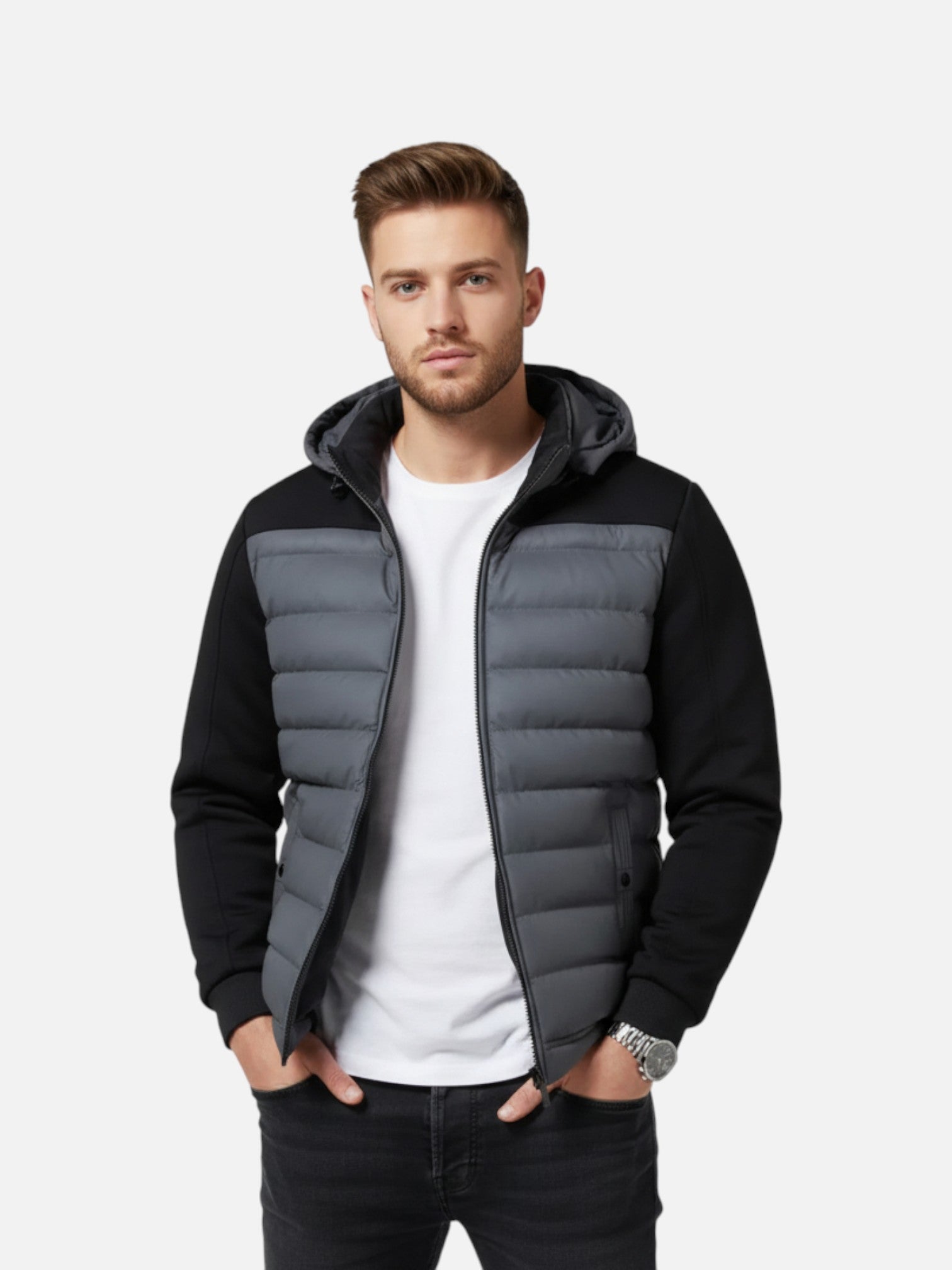 Maisonancien | Męska Hybrydowa Kurtka Premium – Styl i Funkcjonalność