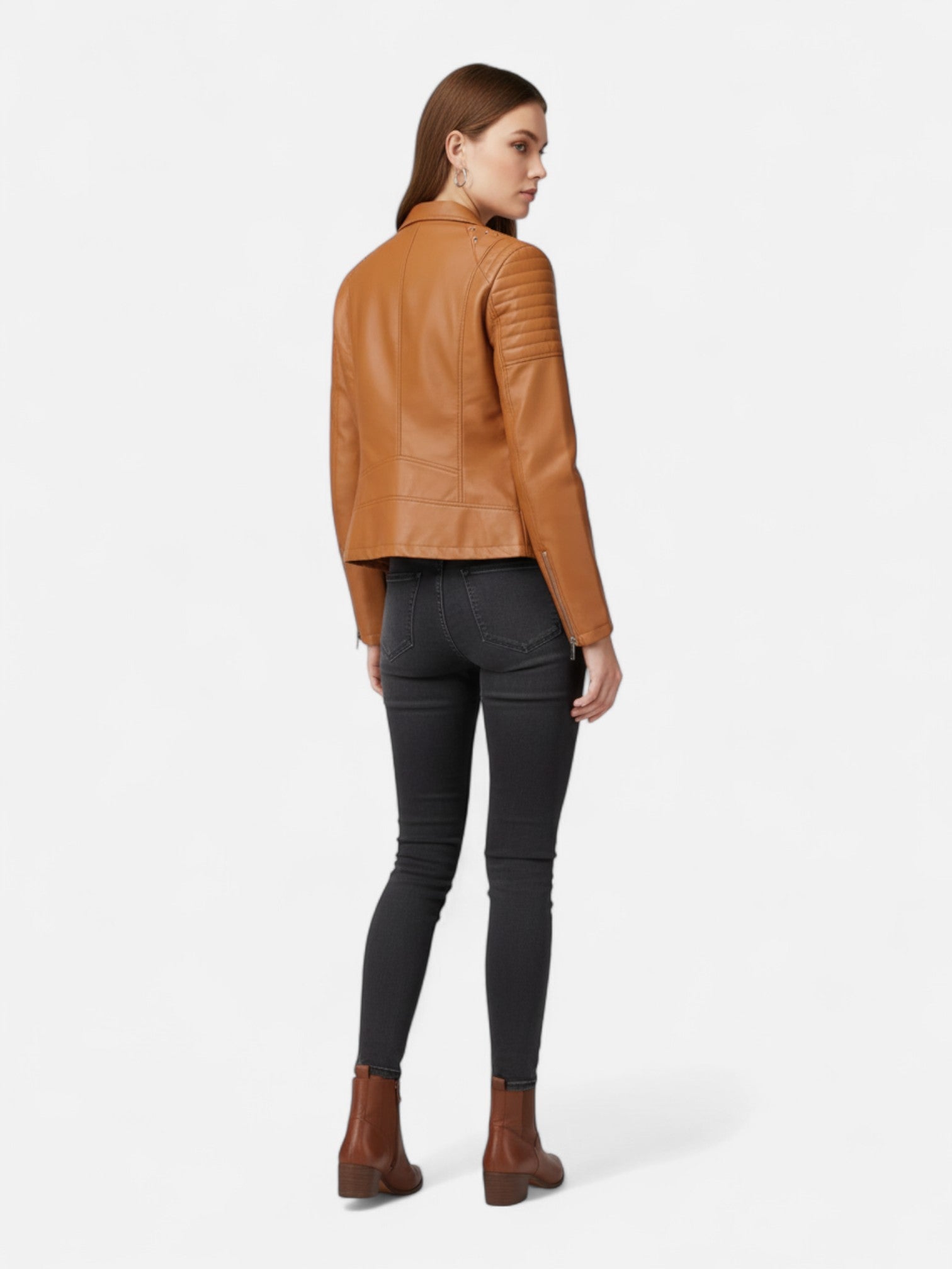 Maisonancien | Damska biker jacket z koralikowym wykończeniem