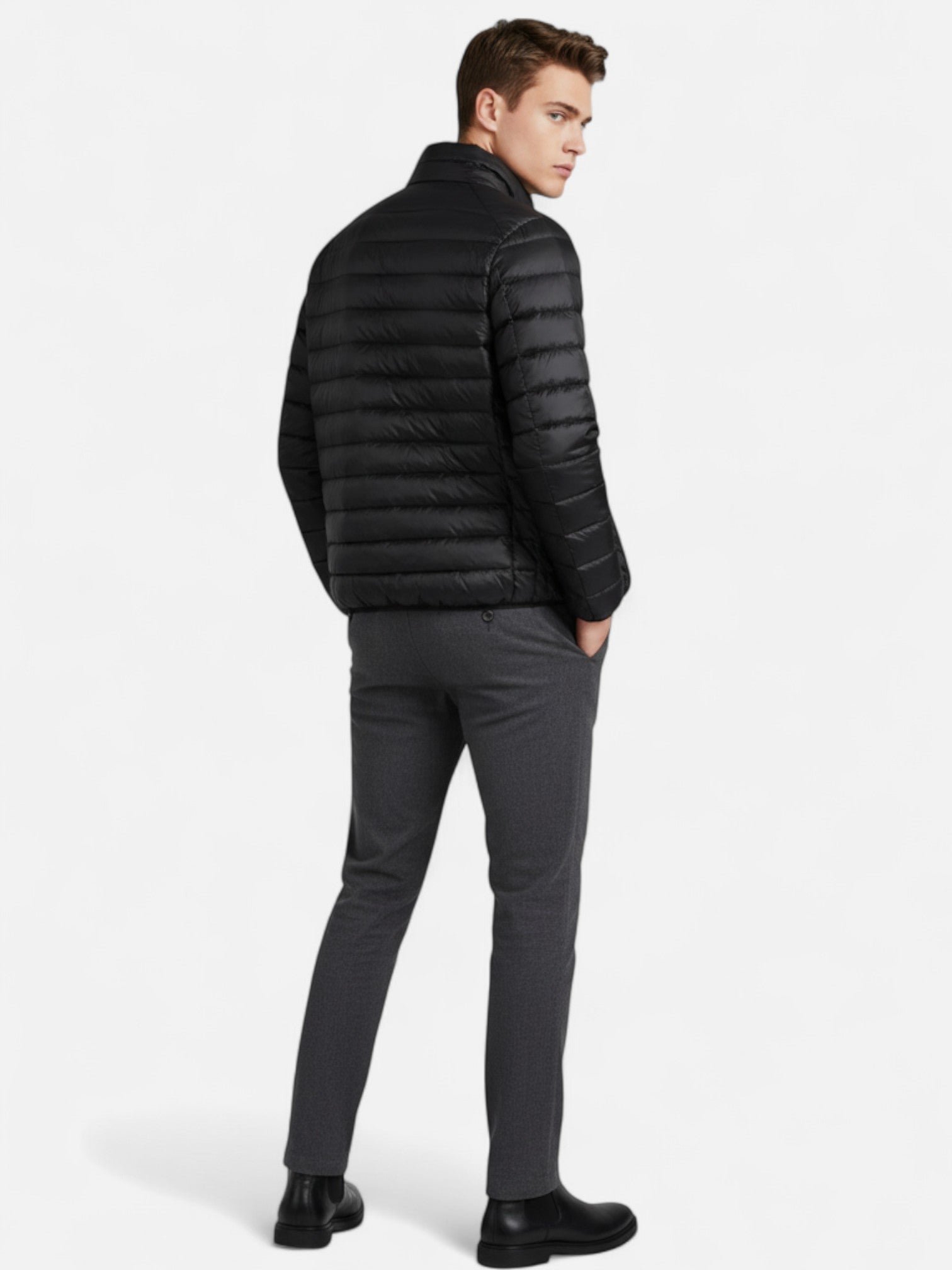 Maisonancien | Męska Kurtka z Kołnierzem Stójką