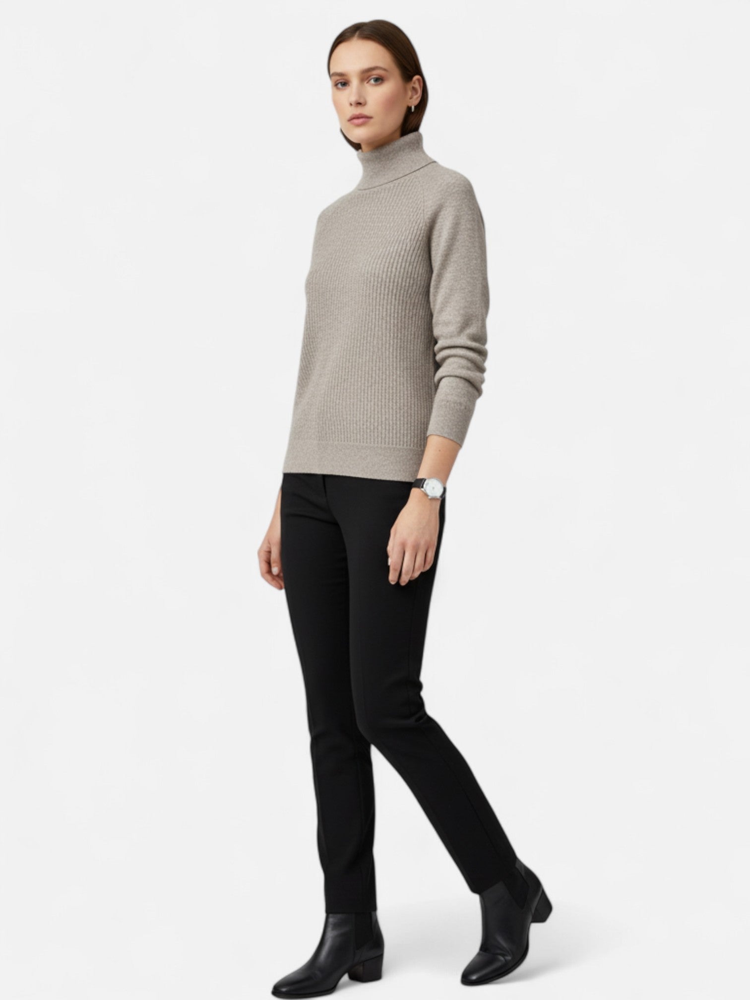 Maisonancien | Damski Sweter z Golfem – Jesienna Klasyka