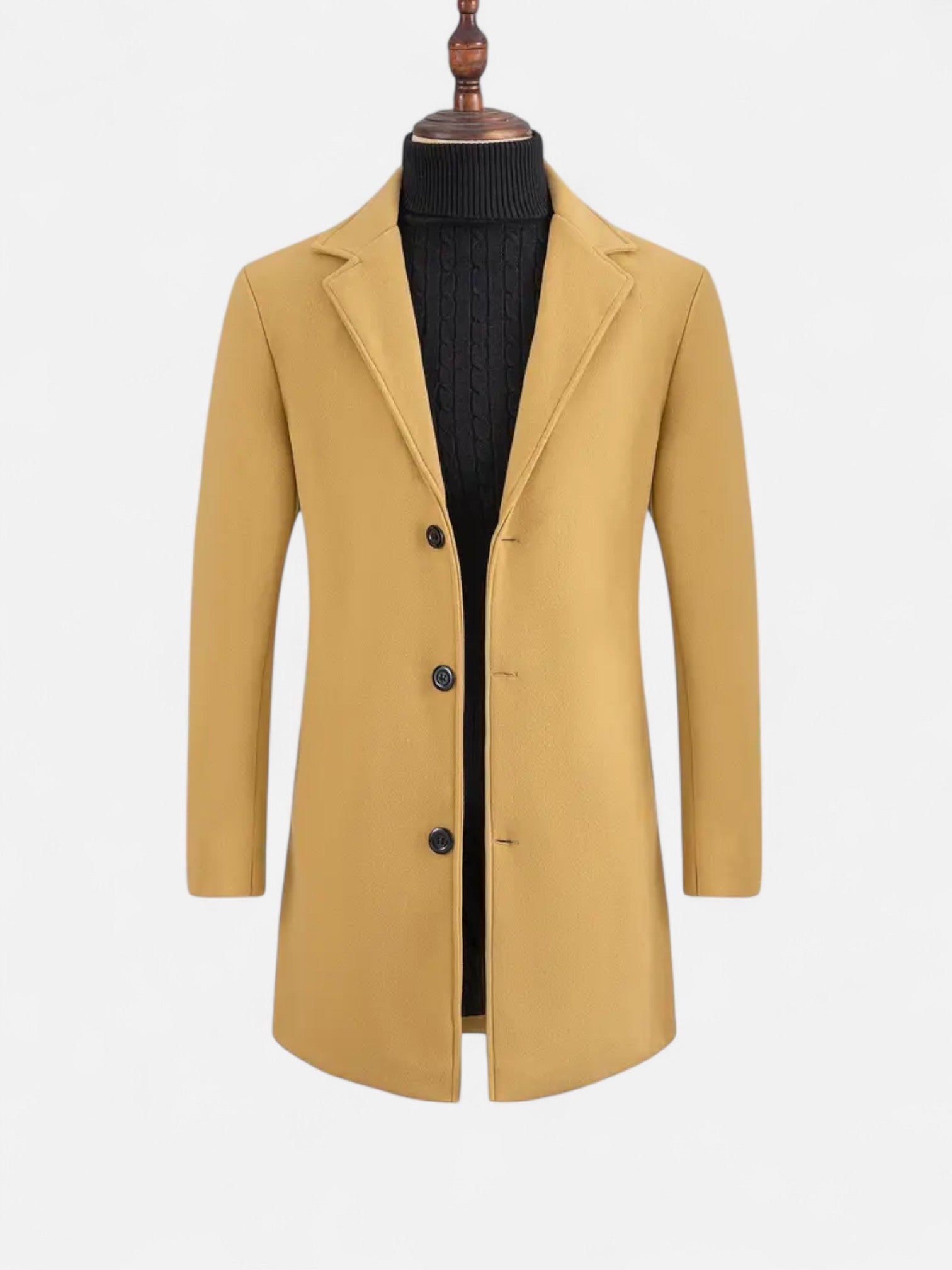 Maisonancien | Męski Płaszcz Zimowy – Slim Fit Elegance