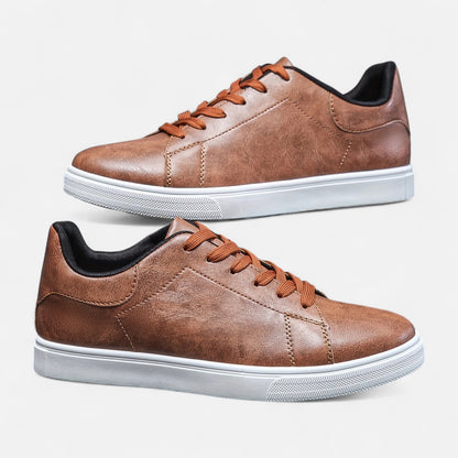 Maisonancien | Męskie sneakersy ze skóry – komfortowy preppy szyk