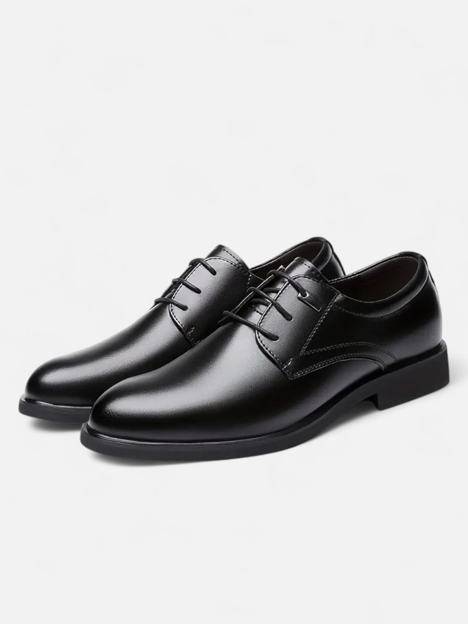 Maisonancien | Męskie Buty Wizytowe – Czarne Sznurowane Klasyki