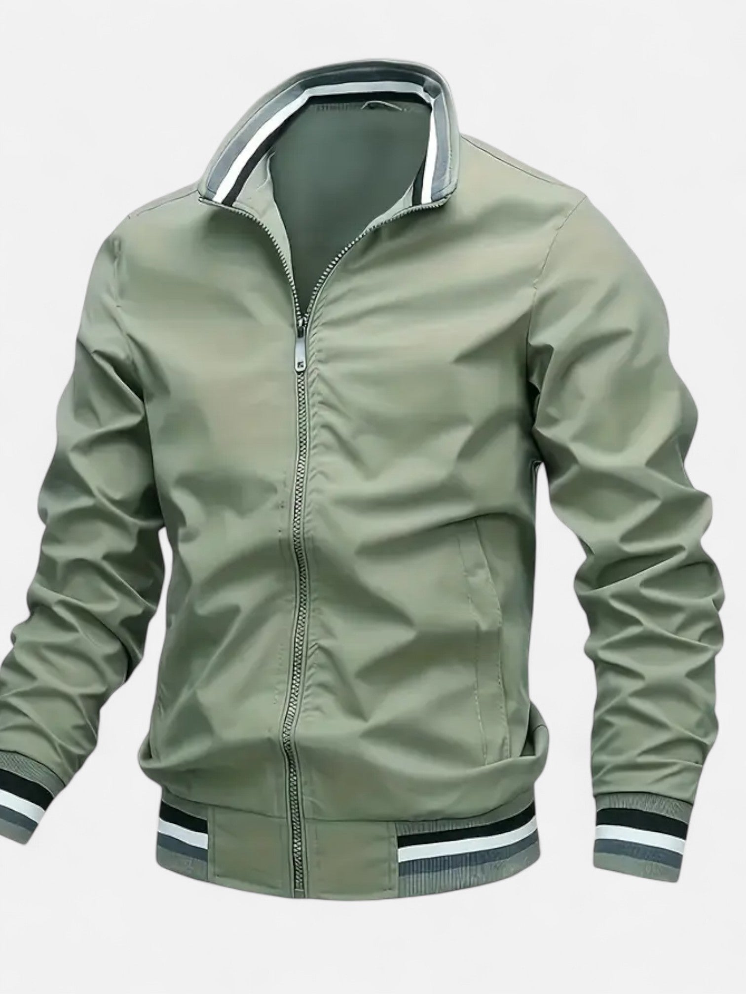 Maisonancien | Męska kurtka bomber z kołnierzem stójką