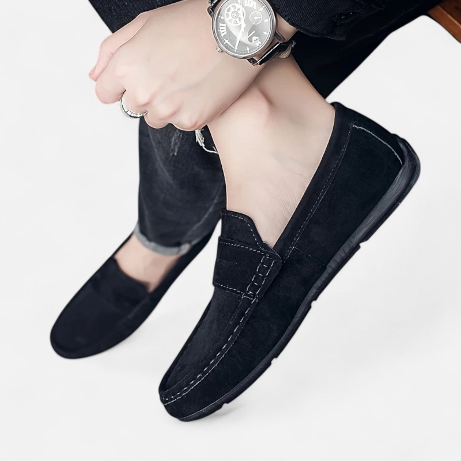 Maisonancien | Męskie penny loafers – klasyka i komfort