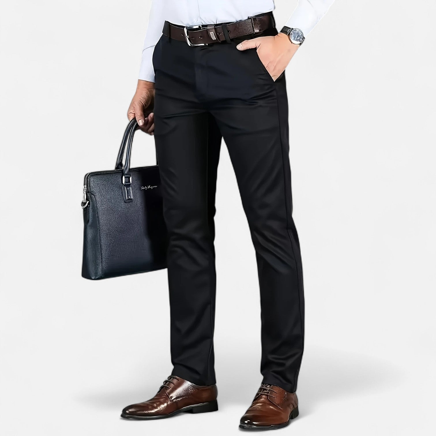 Maisonancien | Męskie spodnie business – styl angielski codzienny