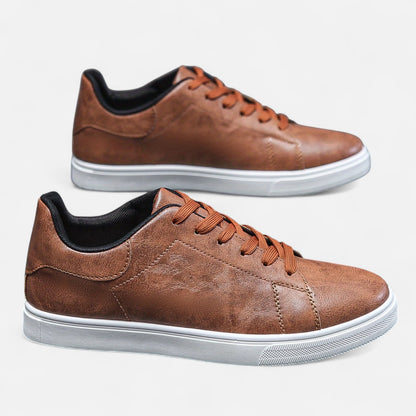 Maisonancien | Męskie sneakersy ze skóry – komfortowy preppy szyk