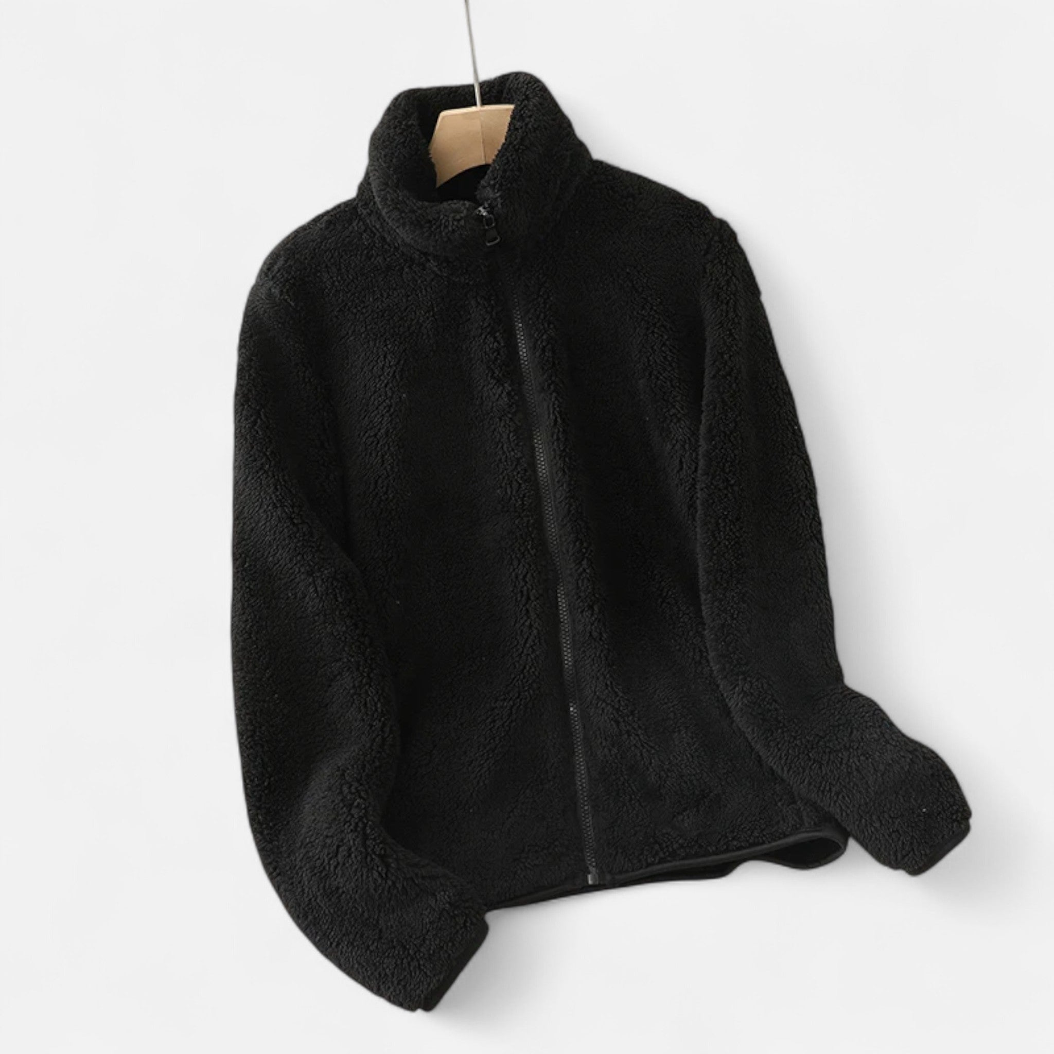 Maisonancien | Damski zimowy płaszcz z polaru dwustronny