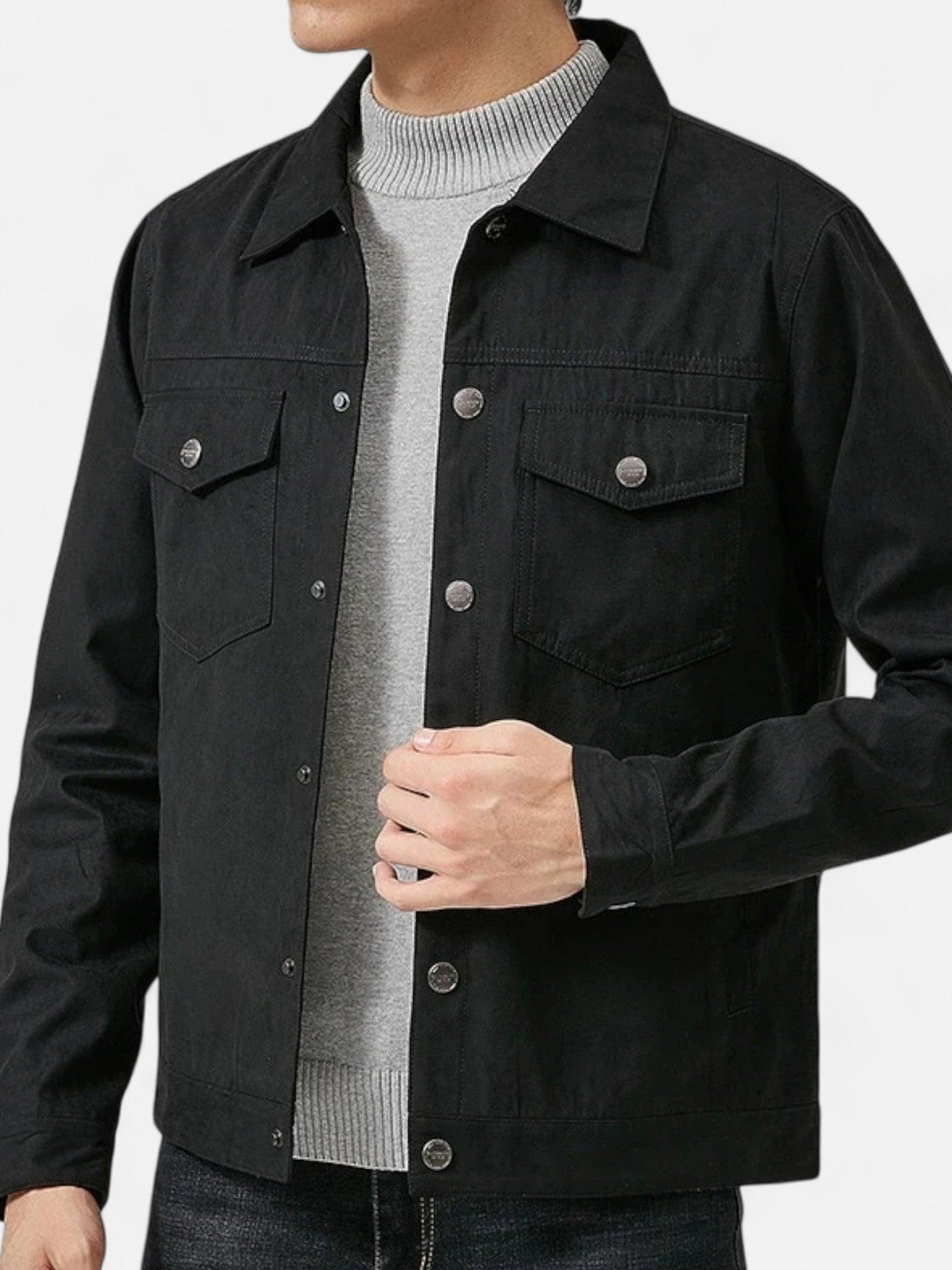 Maisonancien | Męska Marynarka Workwear Slim – Klasyczny Rewers