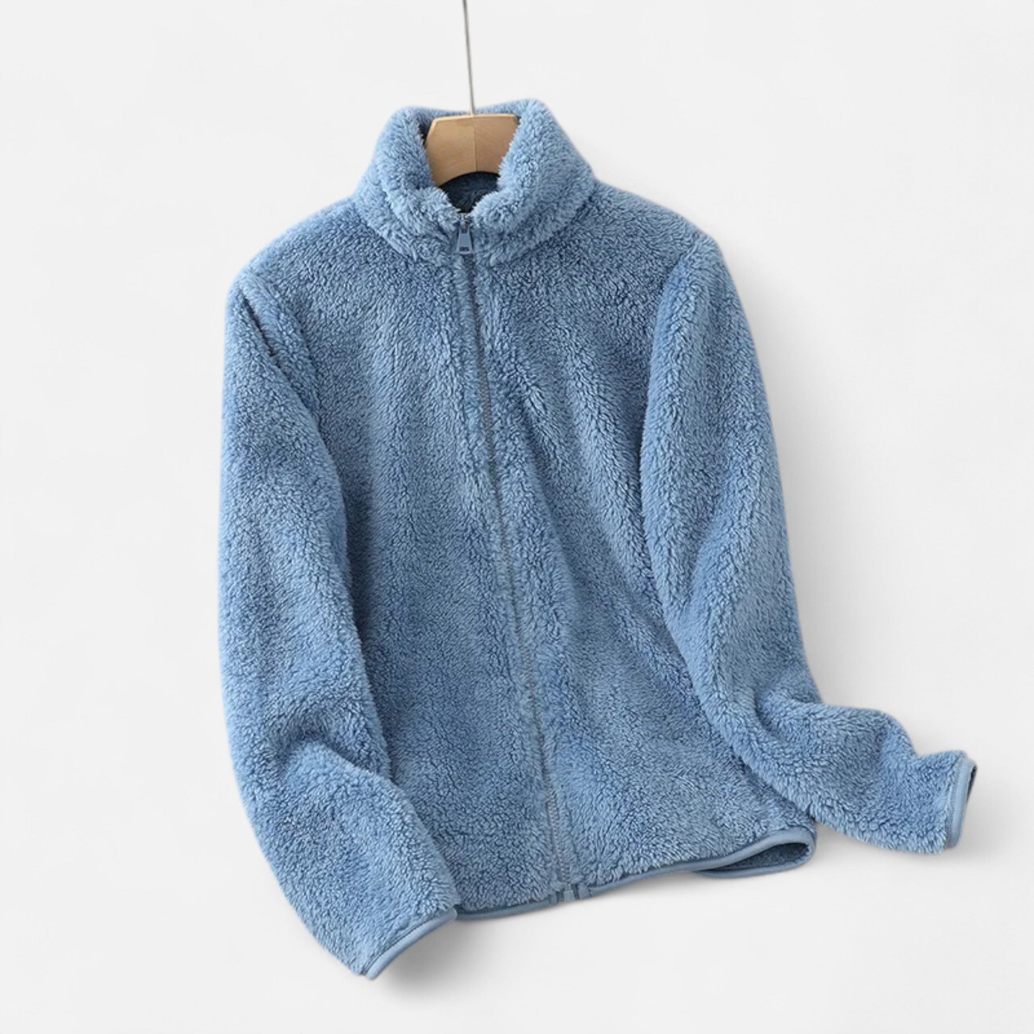 Maisonancien | Damski zimowy płaszcz z polaru dwustronny