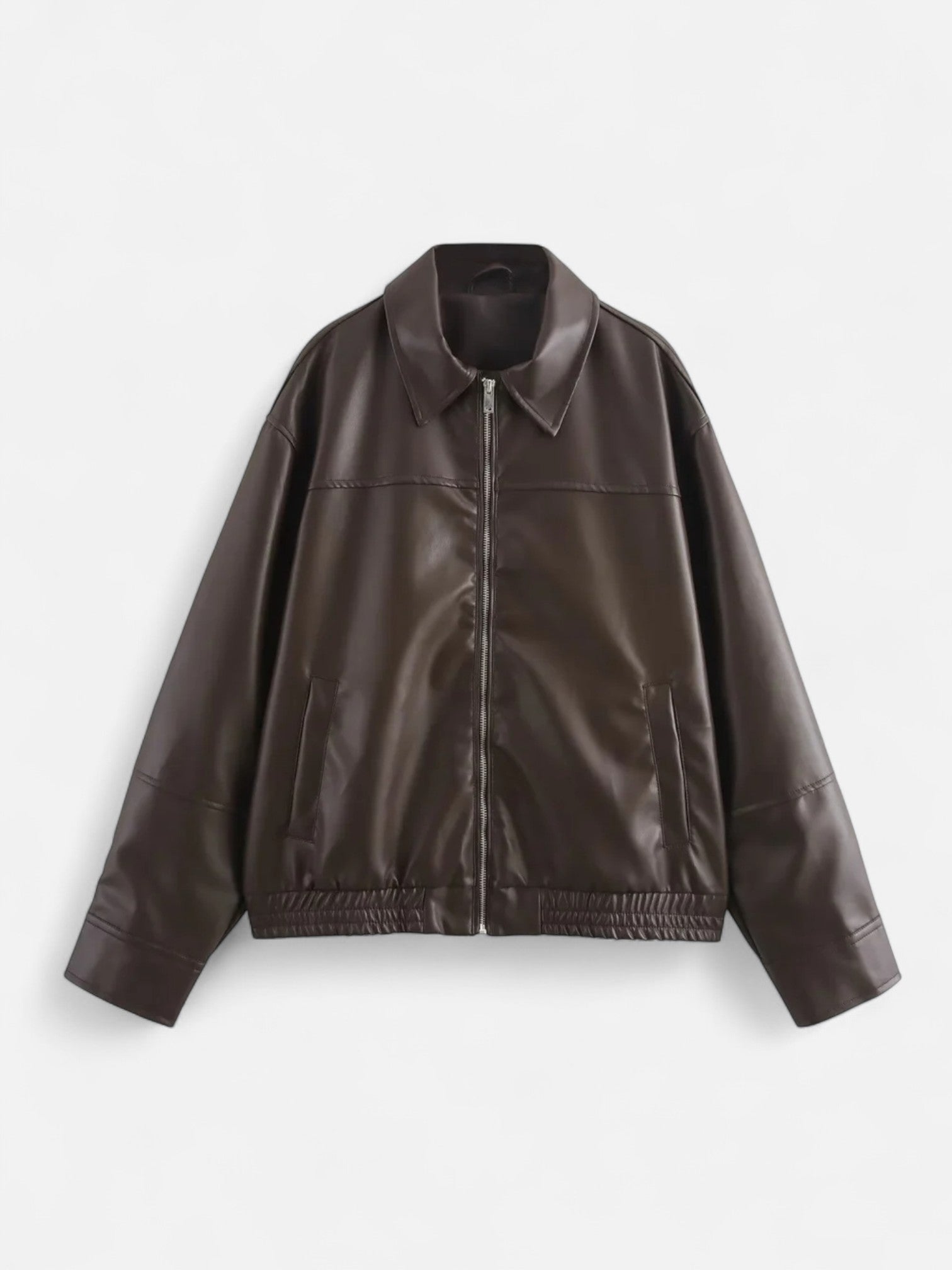 Maisonancien | Damska kurtka pilotka z imitacji skóry