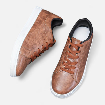 Maisonancien | Męskie sneakersy ze skóry – komfortowy preppy szyk