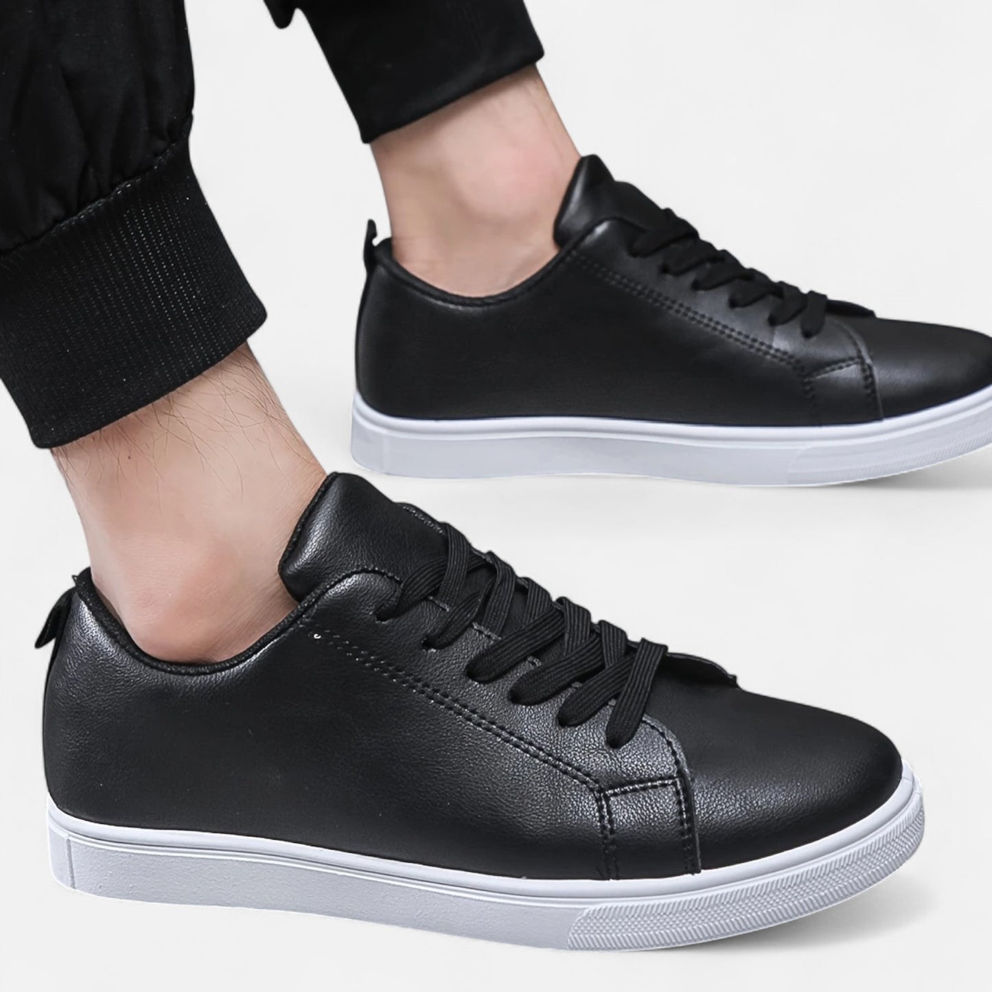 Maisonancien | Męskie sneakersy ze skóry – komfortowy preppy szyk