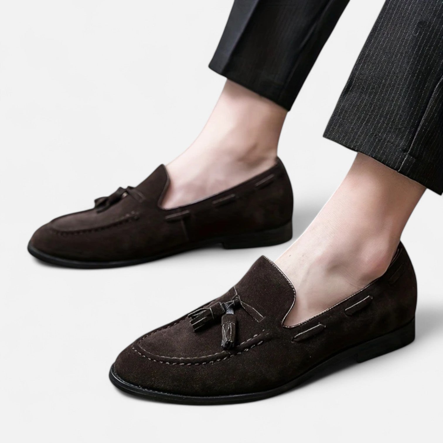 Maisonancien | Męskie loafersy tassel – skórzany Oxford szyk
