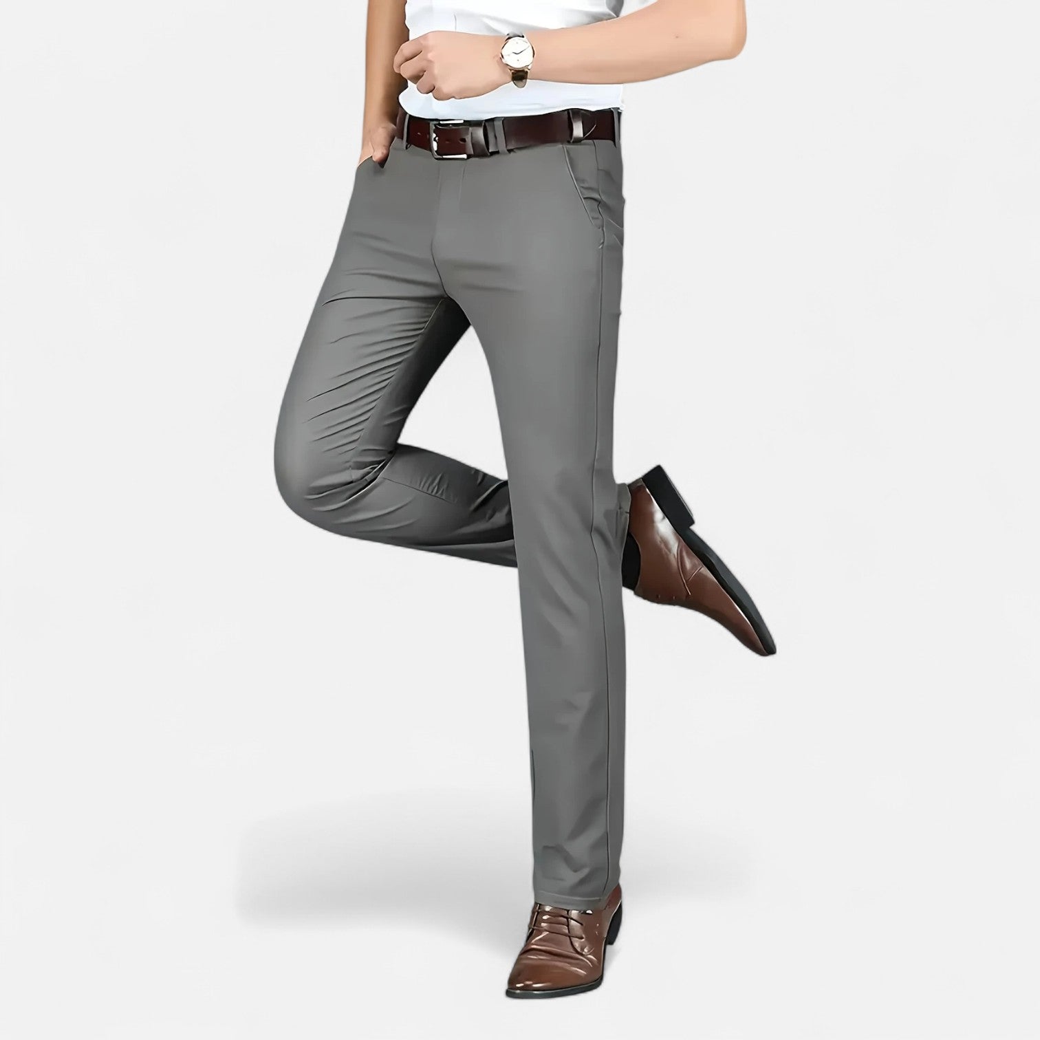 Maisonancien | Męskie spodnie business – styl angielski codzienny