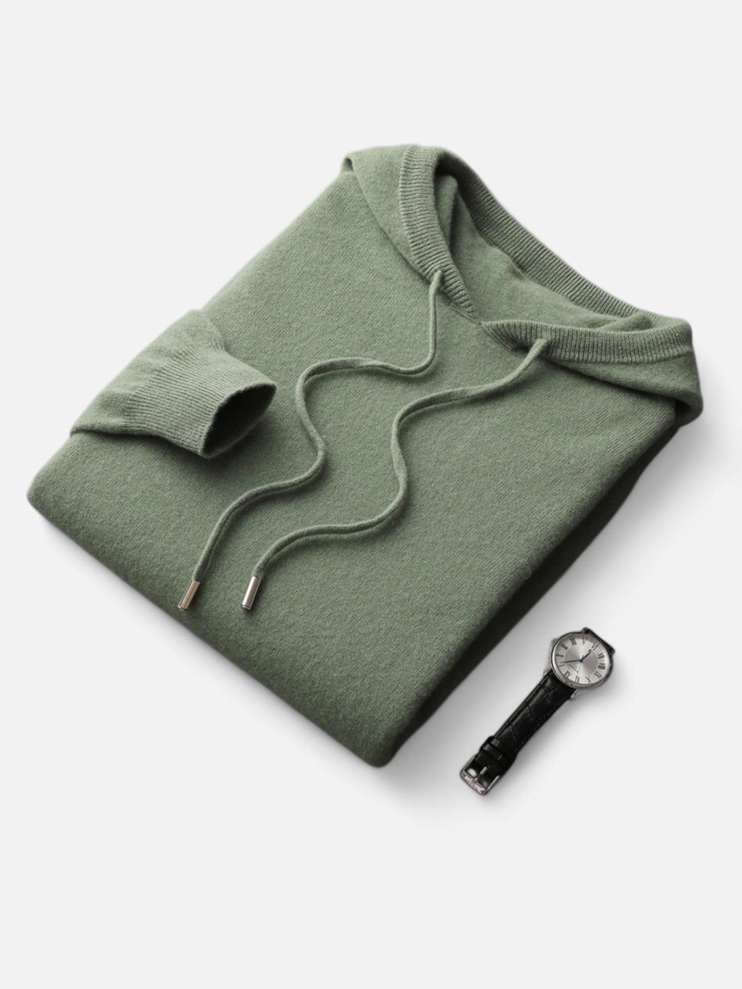 Maisonancien | Męska bluza z kapturem z wełny merino