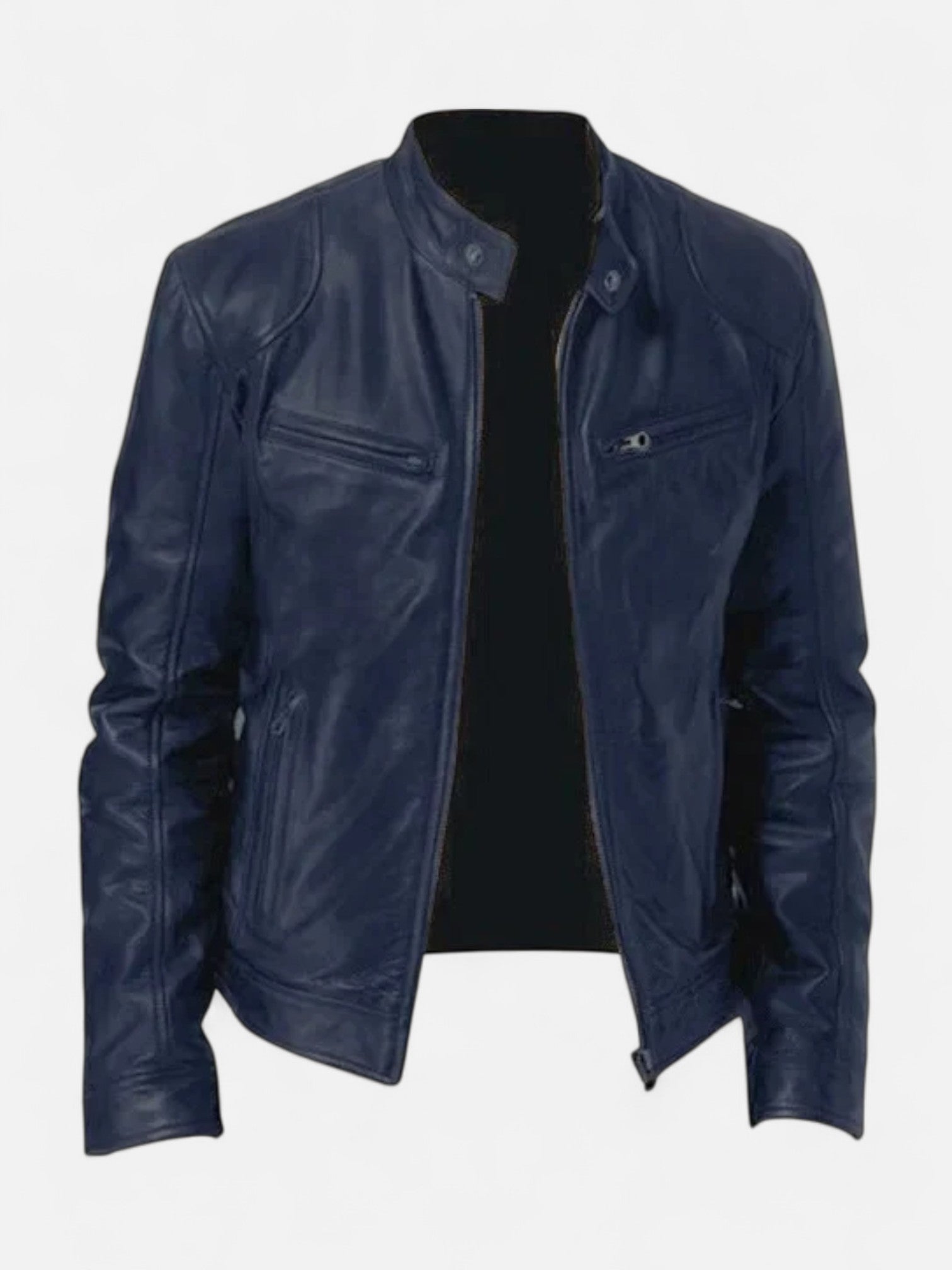 Maisonancien | Męska Kurtka z Ekoskóry – Klasyczny Styl