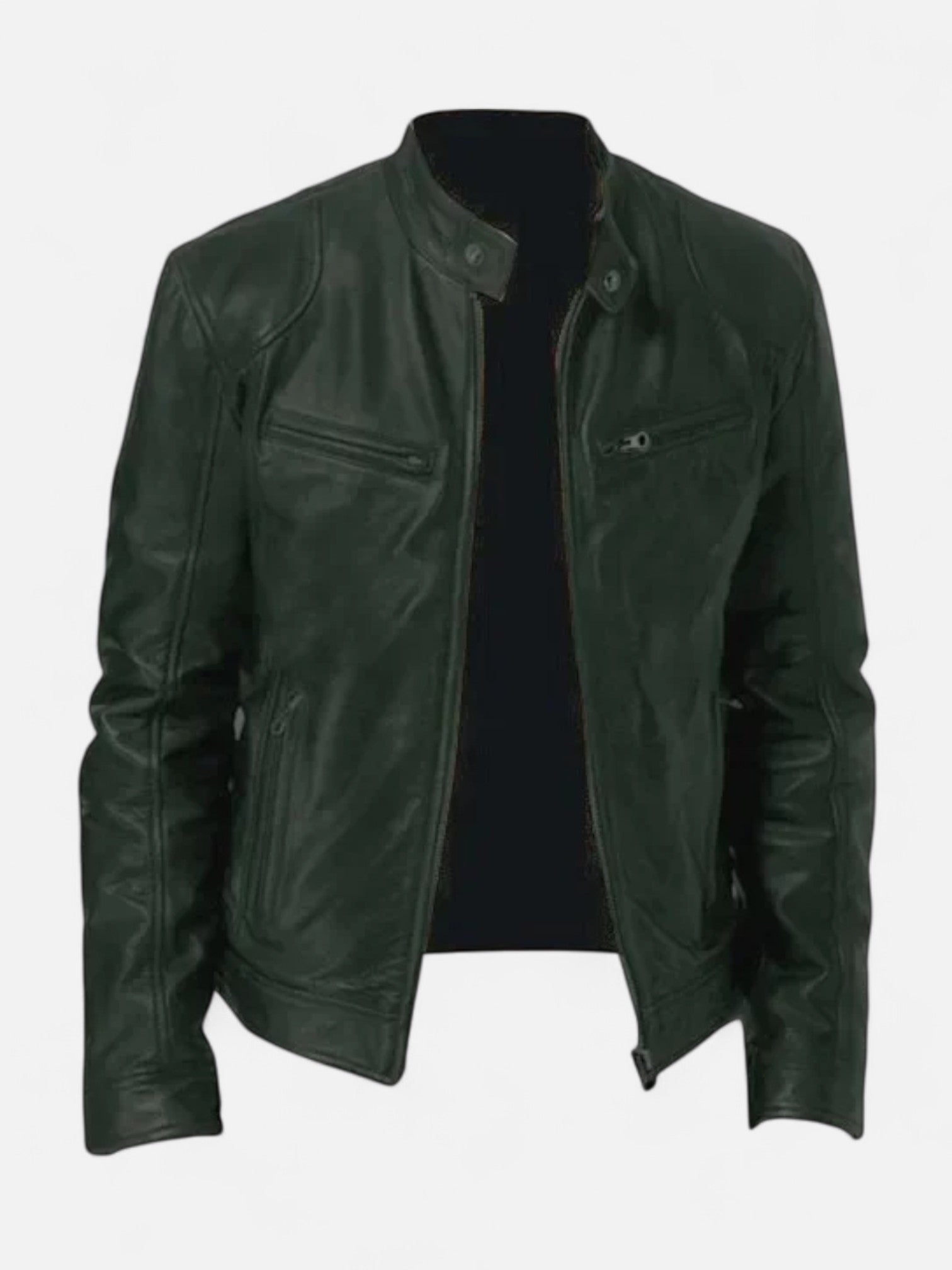 Maisonancien | Męska Kurtka z Ekoskóry – Klasyczny Styl