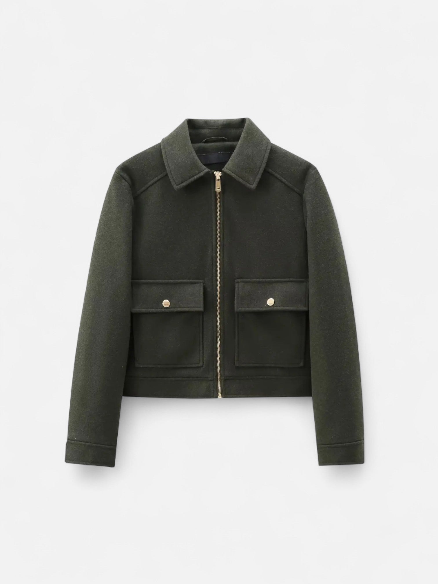 Maisonancien | Damska kurtka zapinana na zamek z poliestru