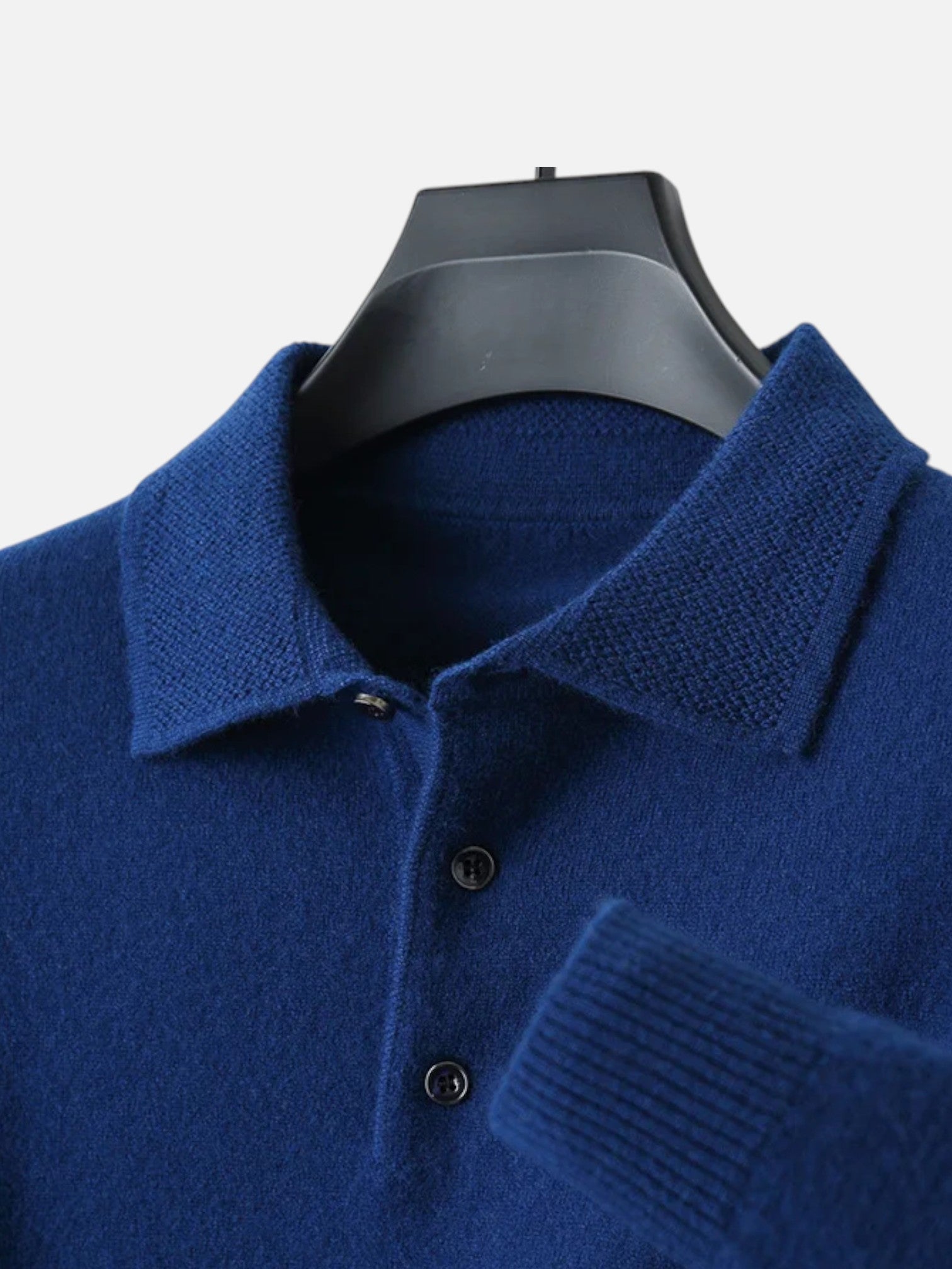 Maisonancien | Męski sweter polo z wełny merynosów