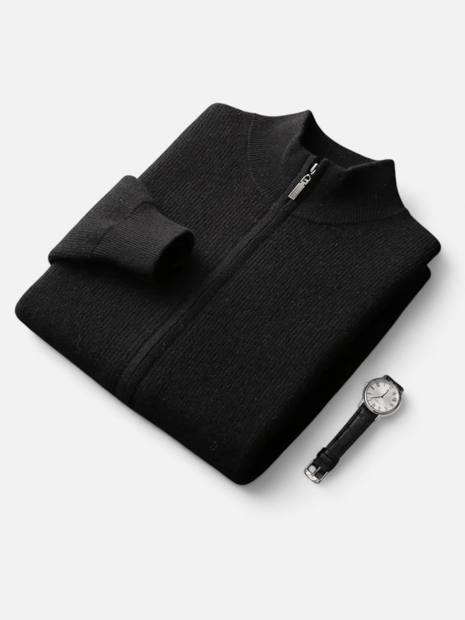 Maisonancien | Męski kardigan z wełny 100% na zamek