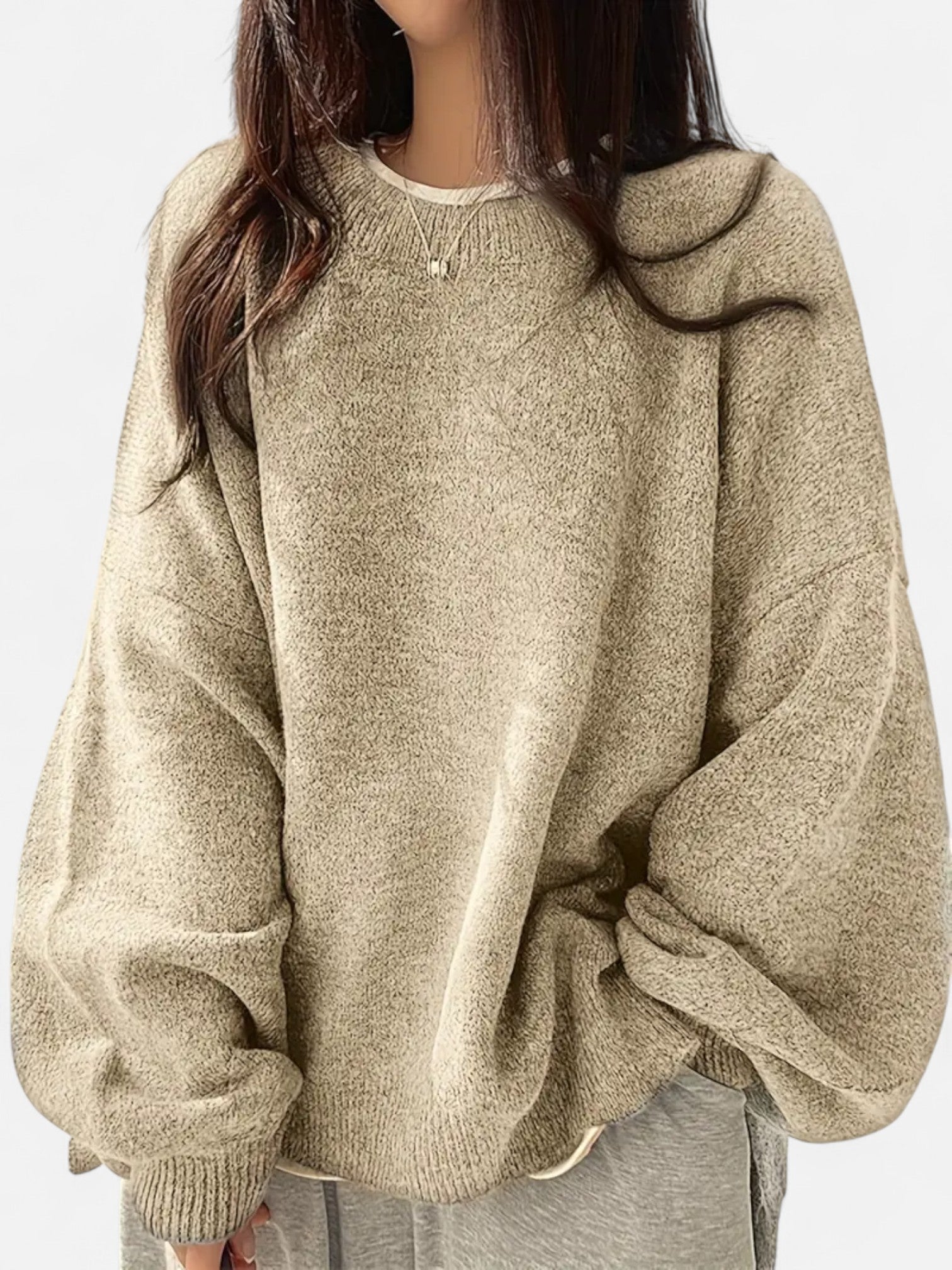 Maisonancien | Damski sweter z okrągłym dekoltem