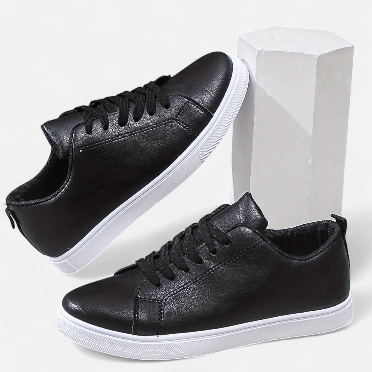 Maisonancien | Męskie sneakersy ze skóry – komfortowy preppy szyk