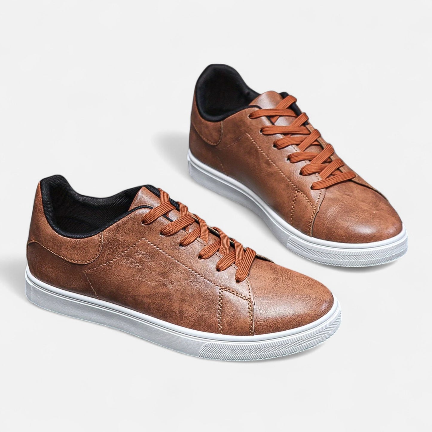 Maisonancien | Męskie sneakersy ze skóry – komfortowy preppy szyk