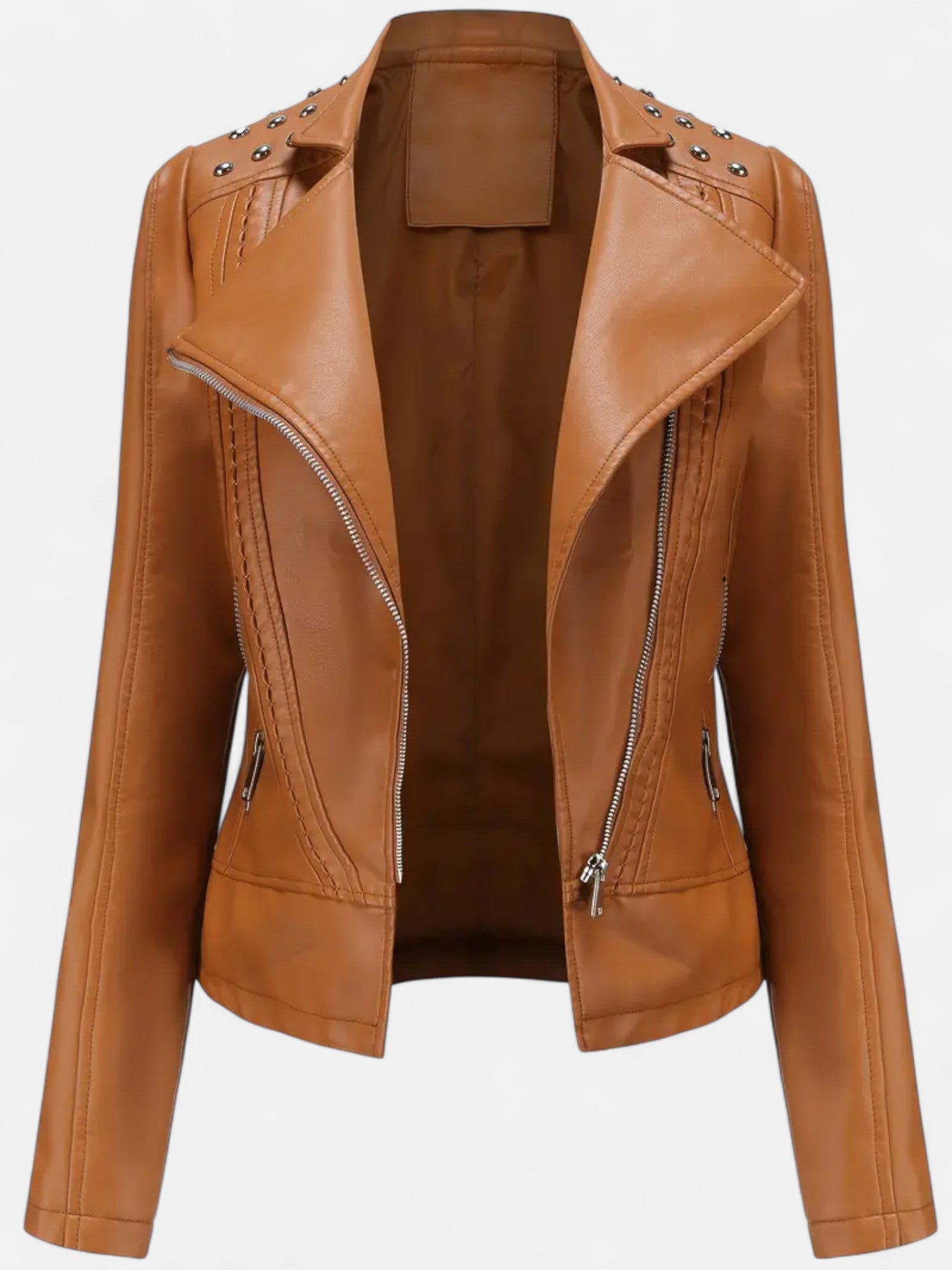 Maisonancien | Damska biker jacket z koralikowym wykończeniem