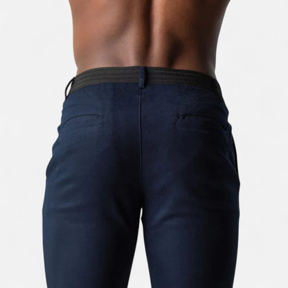 Maisonancien | Mężczyzna Slim-Fit Chinos z Elastycznego Materiału