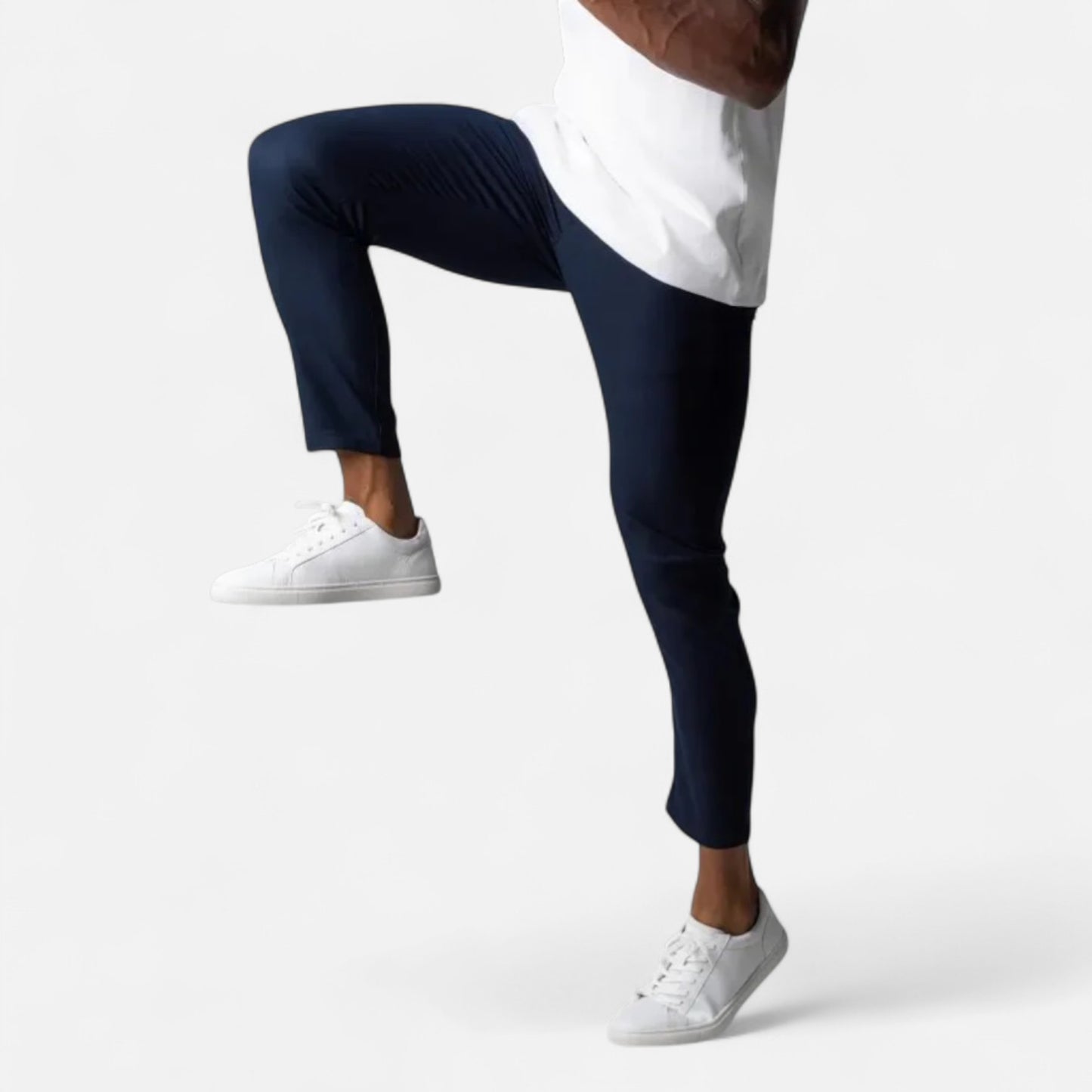 Maisonancien | Mężczyzna Slim-Fit Chinos z Elastycznego Materiału