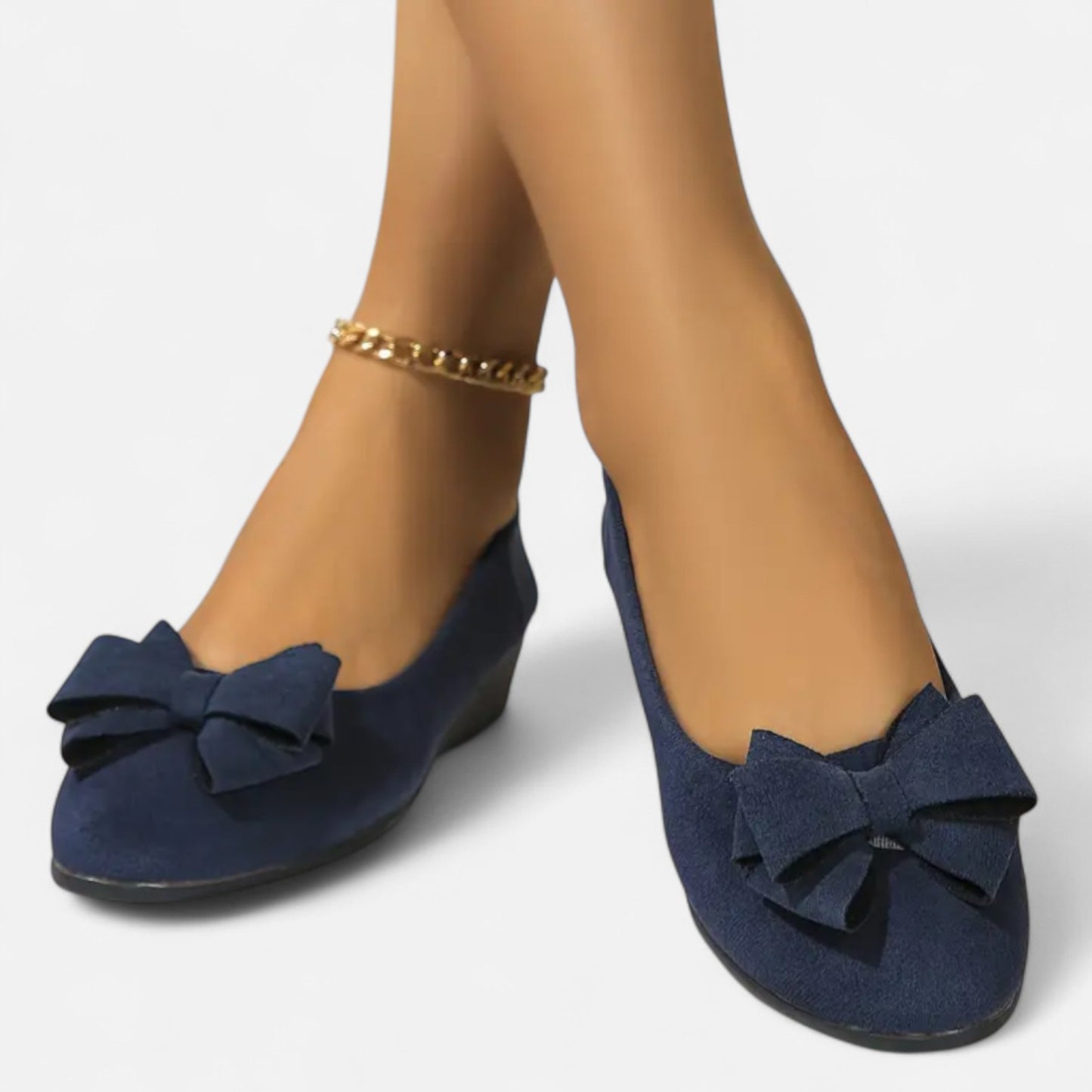 Maisonancien | Kobieta Eleganckie Slip-On na Platformie z Kokardą