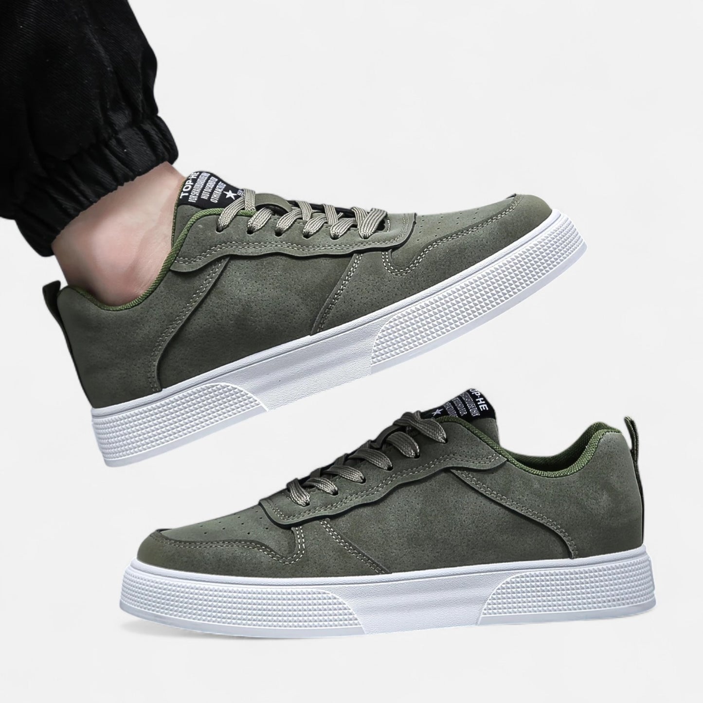 Maisonancien | Męskie sneakersy klasyczne – biały spód & styl Ivy
