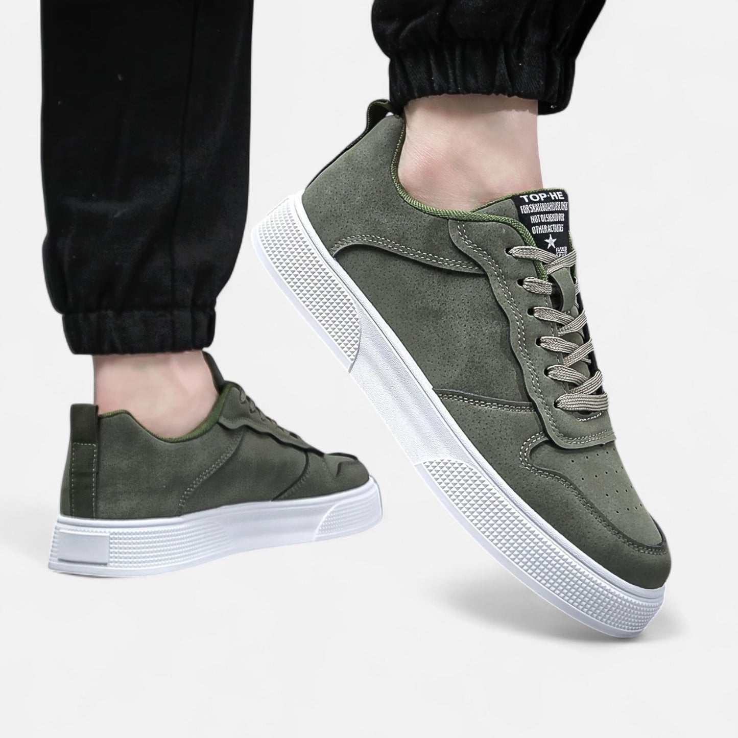 Maisonancien | Męskie sneakersy klasyczne – biały spód & styl Ivy