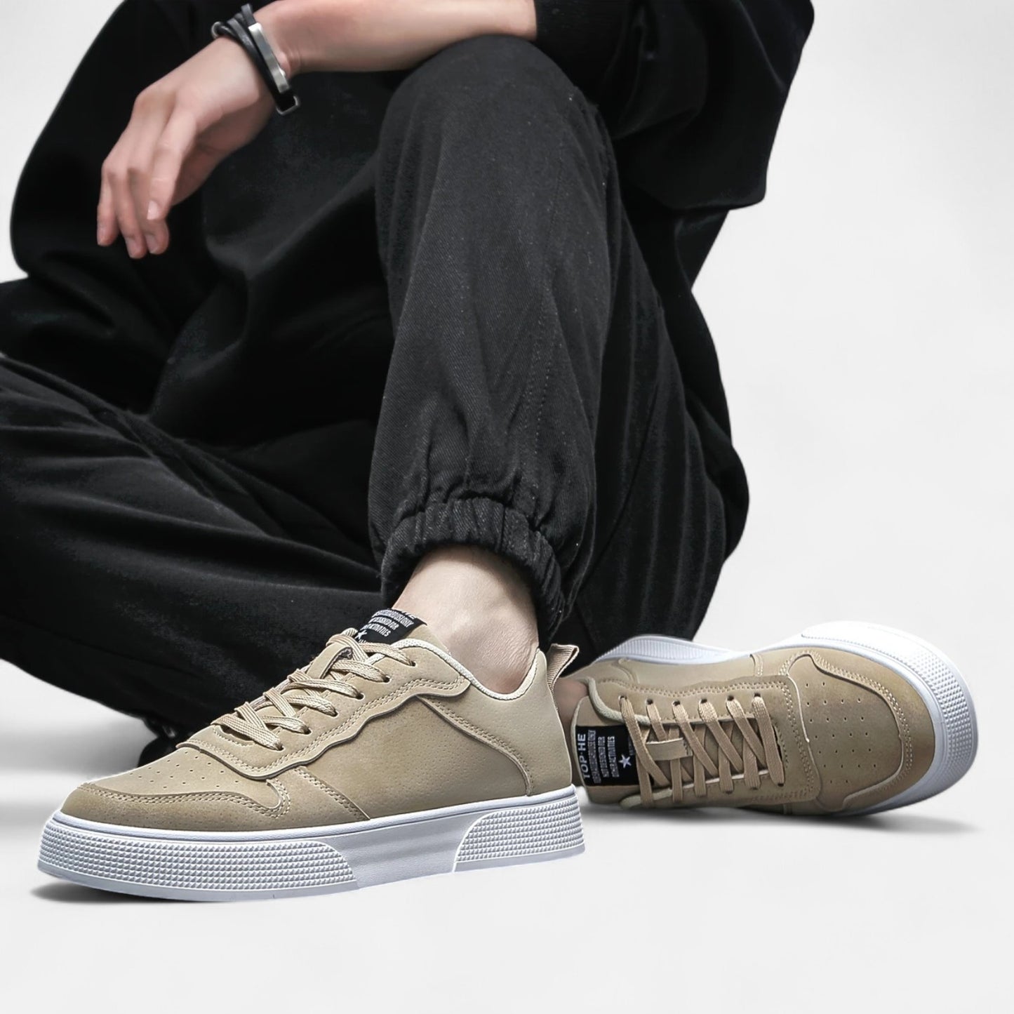 Maisonancien | Męskie sneakersy klasyczne – biały spód & styl Ivy