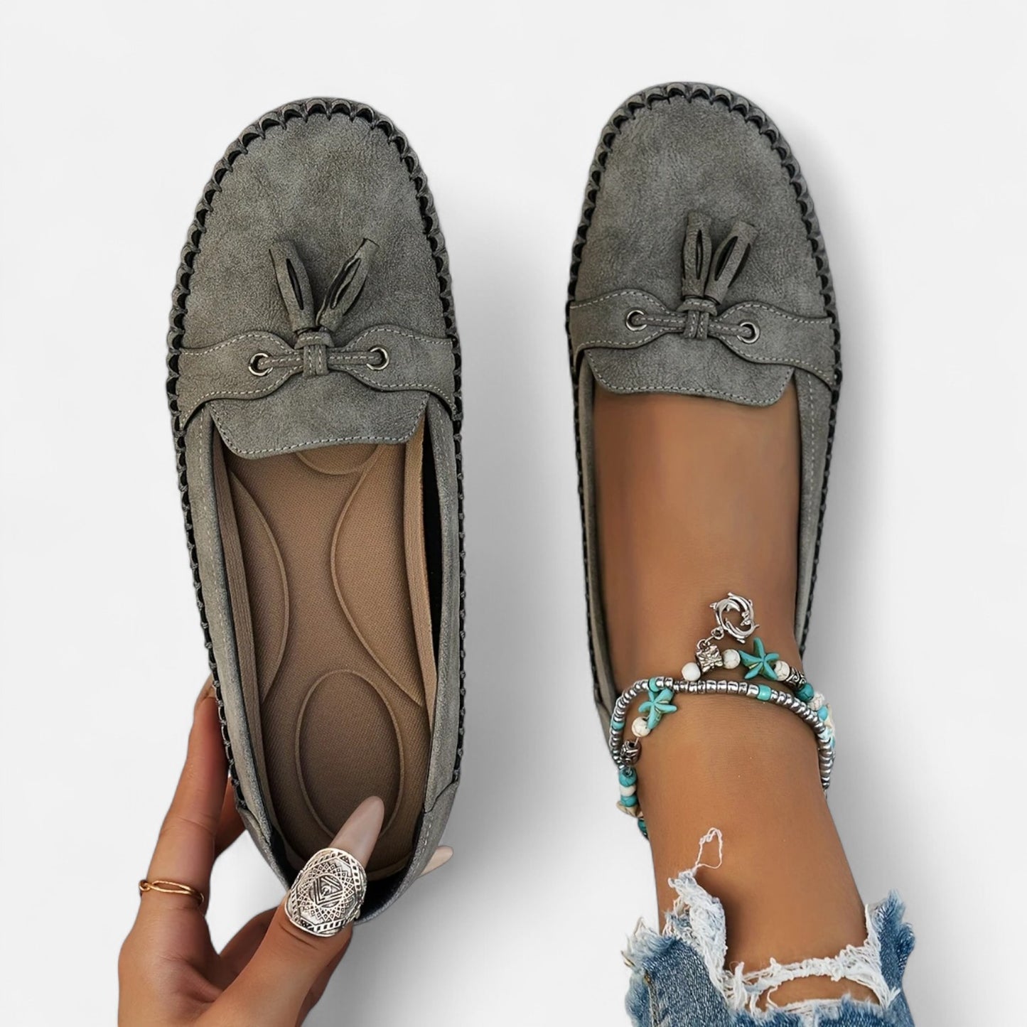 Maisonancien | Damskie loafersy ballet – szyk Rive Droite