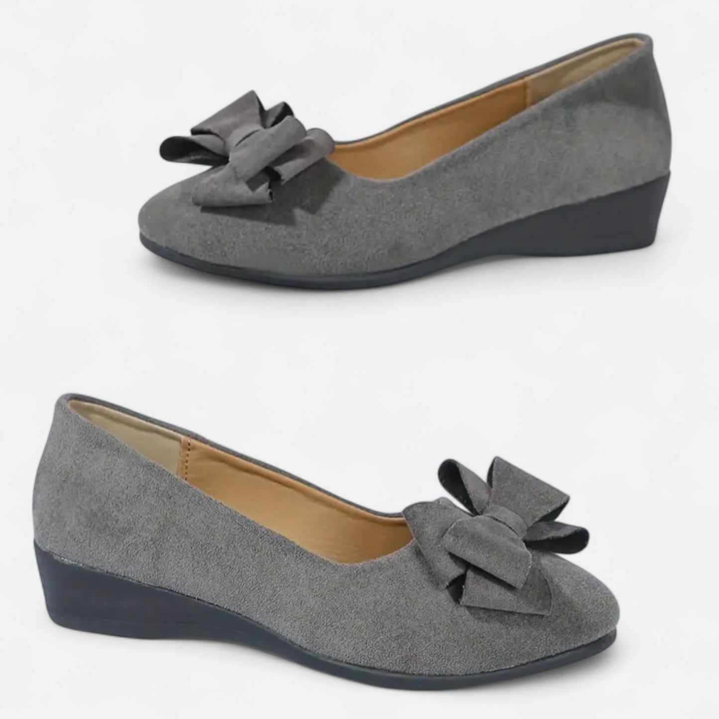 Maisonancien | Kobieta Eleganckie Slip-On na Platformie z Kokardą