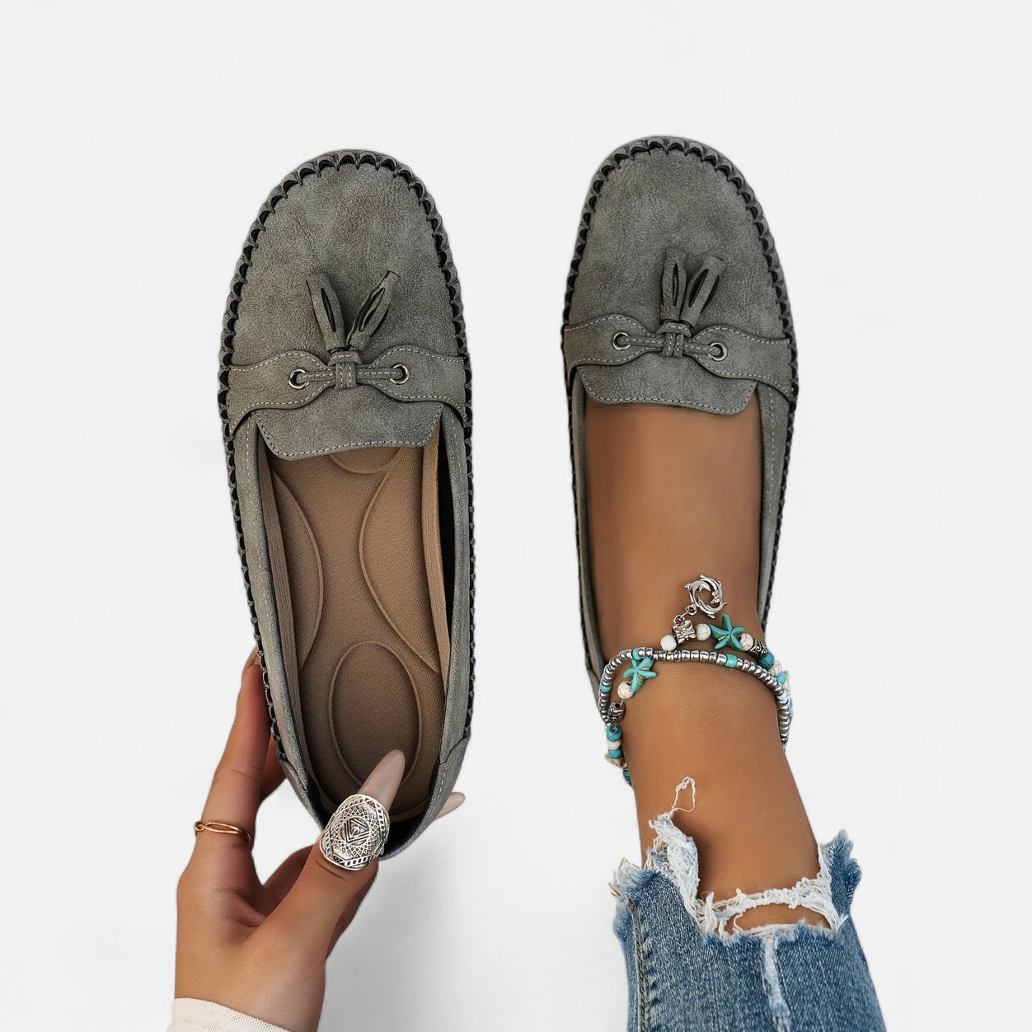 Maisonancien | Damskie loafersy ballet – szyk Rive Droite