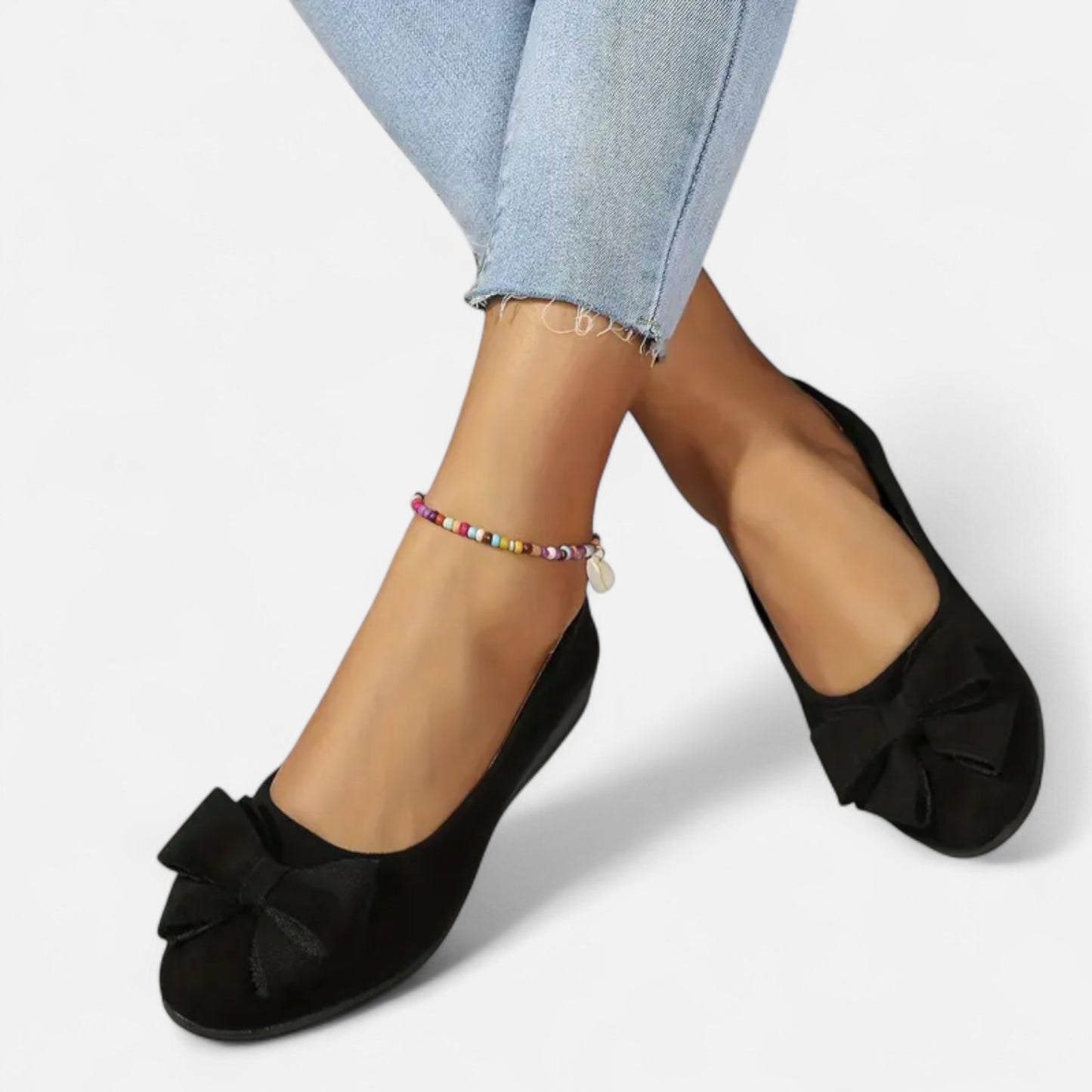 Maisonancien | Kobieta Eleganckie Slip-On na Platformie z Kokardą