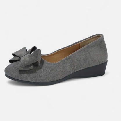 Maisonancien | Kobieta Eleganckie Slip-On na Platformie z Kokardą