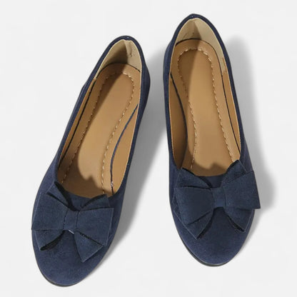 Maisonancien | Kobieta Eleganckie Slip-On na Platformie z Kokardą